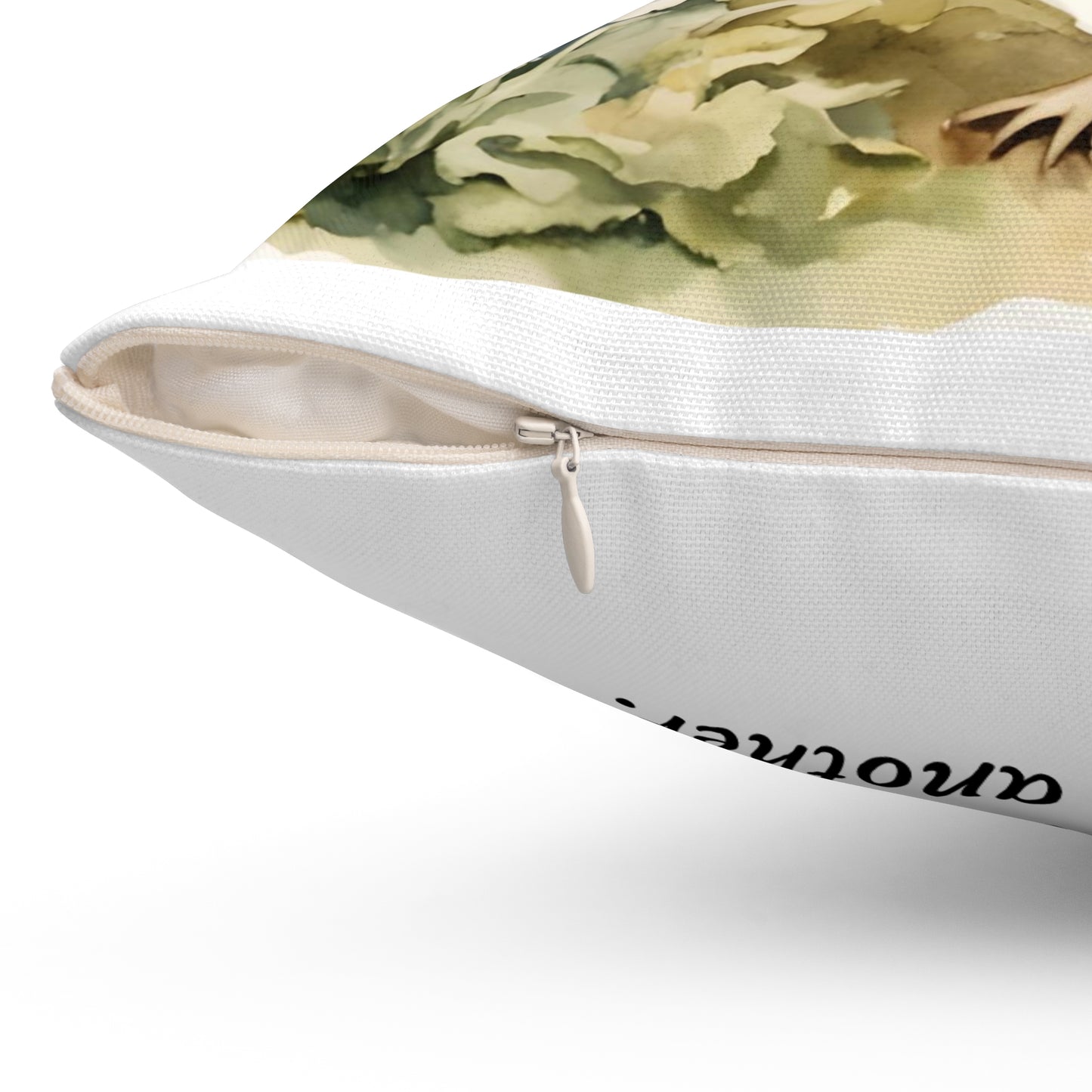 Beatrix Potter, Mrs. Mrs. Tiggy-winkle, Hedgehog, Spring, Square Pillow - Literary Decor