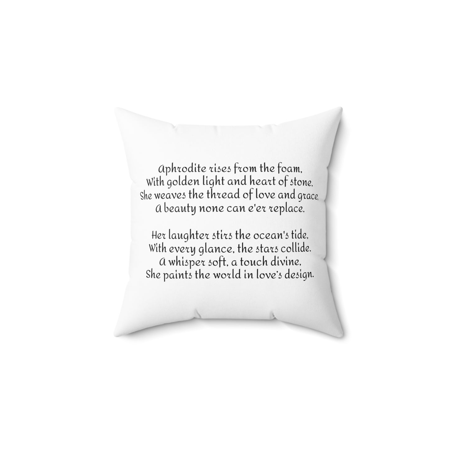 Aphrodite Pillow, Mythology Home Decor, Classical Education Gift, Greek Goddess Cushion, Spun Polyester Square Pillow