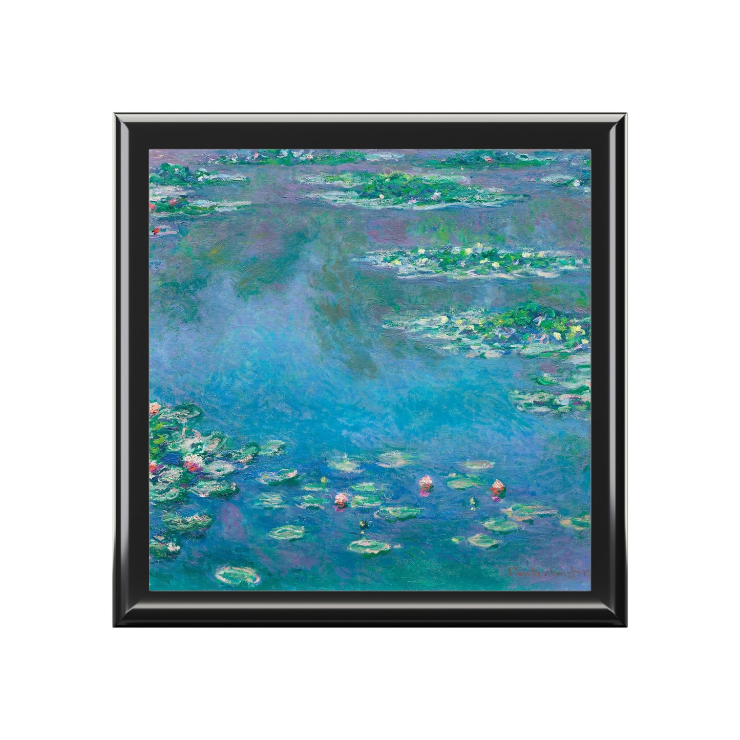 Claude Monet, Waterlily Garden, Waterlilies, Art, Gift, Impressionist, Jewelry Box