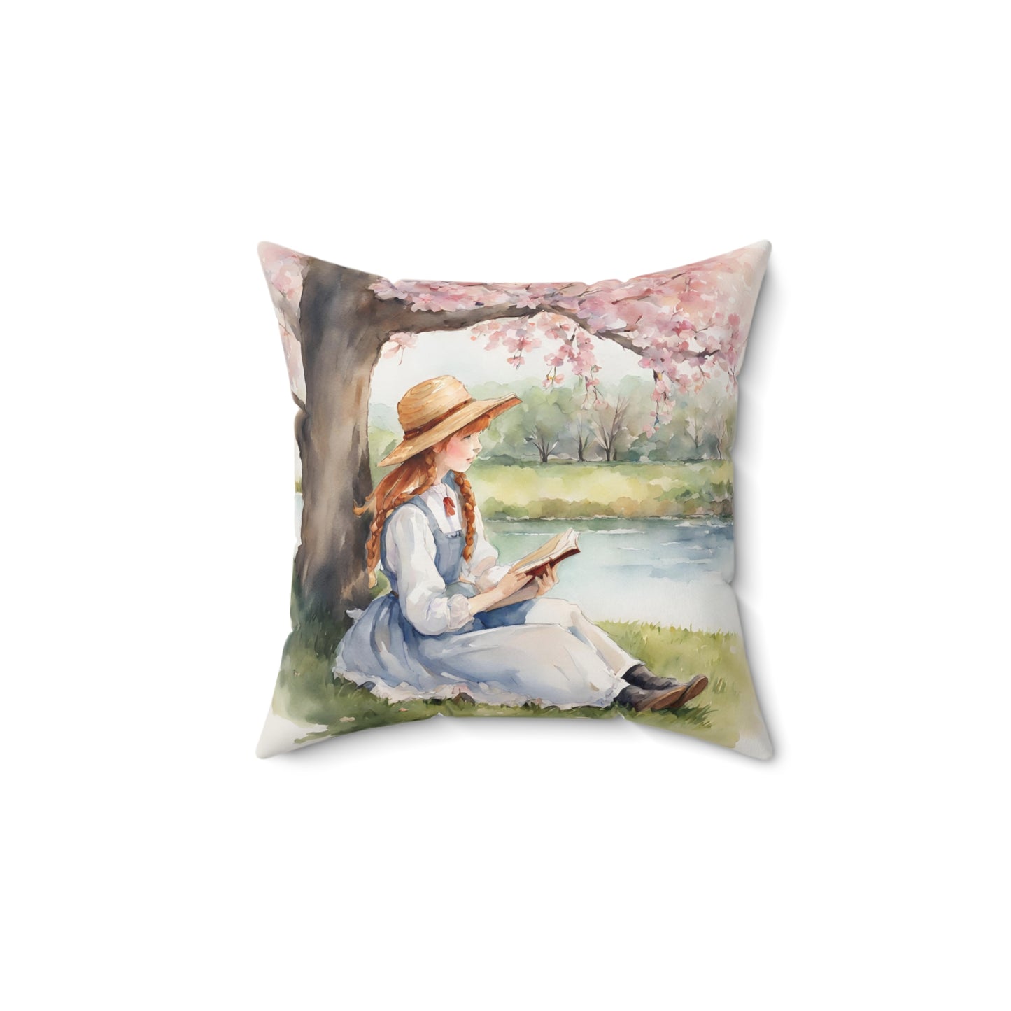 Anne of Green Gables, Book, LM Montgomery, Square Pillow, Gift, Home Decor, Bedding