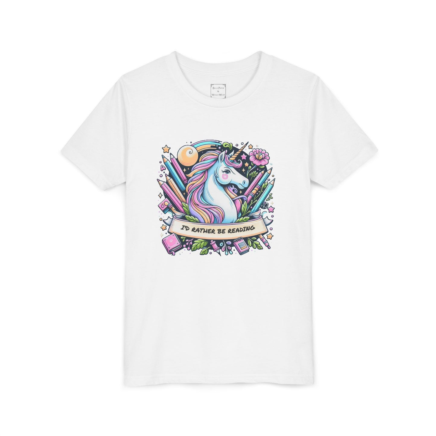 Youth Tee, Unicorn Reading Shirt | Fun Kids Tee, Unicorn Lover Gift, Reading Shirt, Birthday Present, Cute Graphic Tee, Youth Shirt