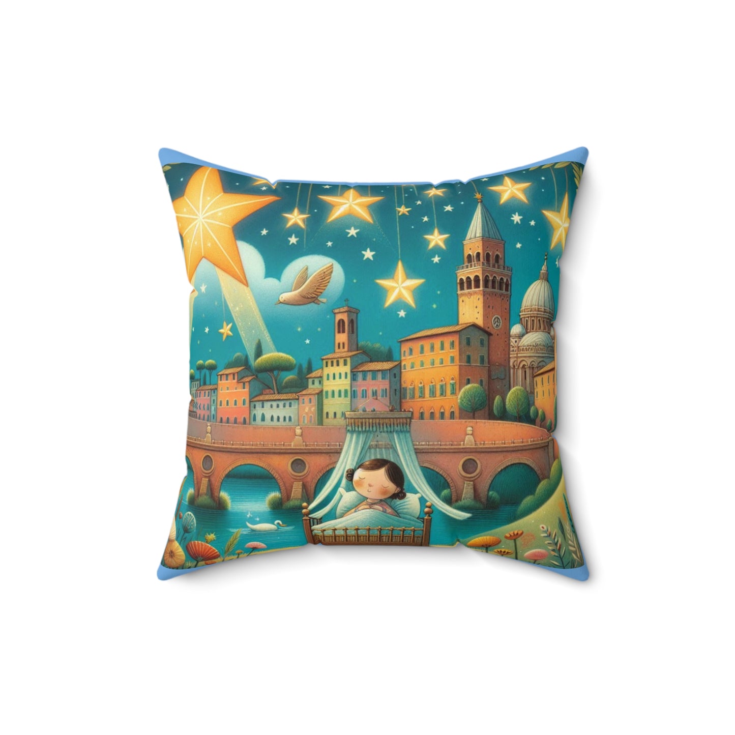 Spun Polyester Square Pillow