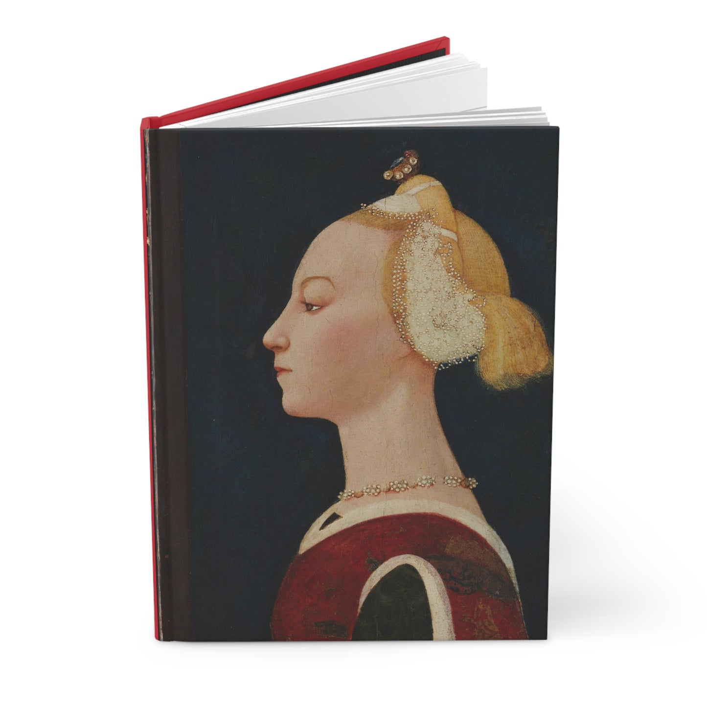 Florentine, Portrait of a Woman, Art, Renaissance, Master of , Canvas, Artwork, Hardcover Journal Matte