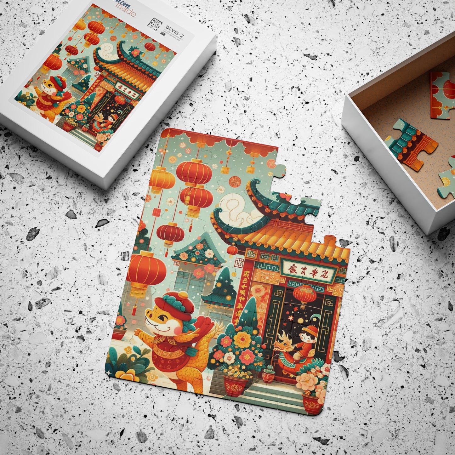 Chinese New Year, Lunar New Year, Lantern Festival, Gift, Asian Gift, Educational Game, Kids' Puzzle, 30-Piece