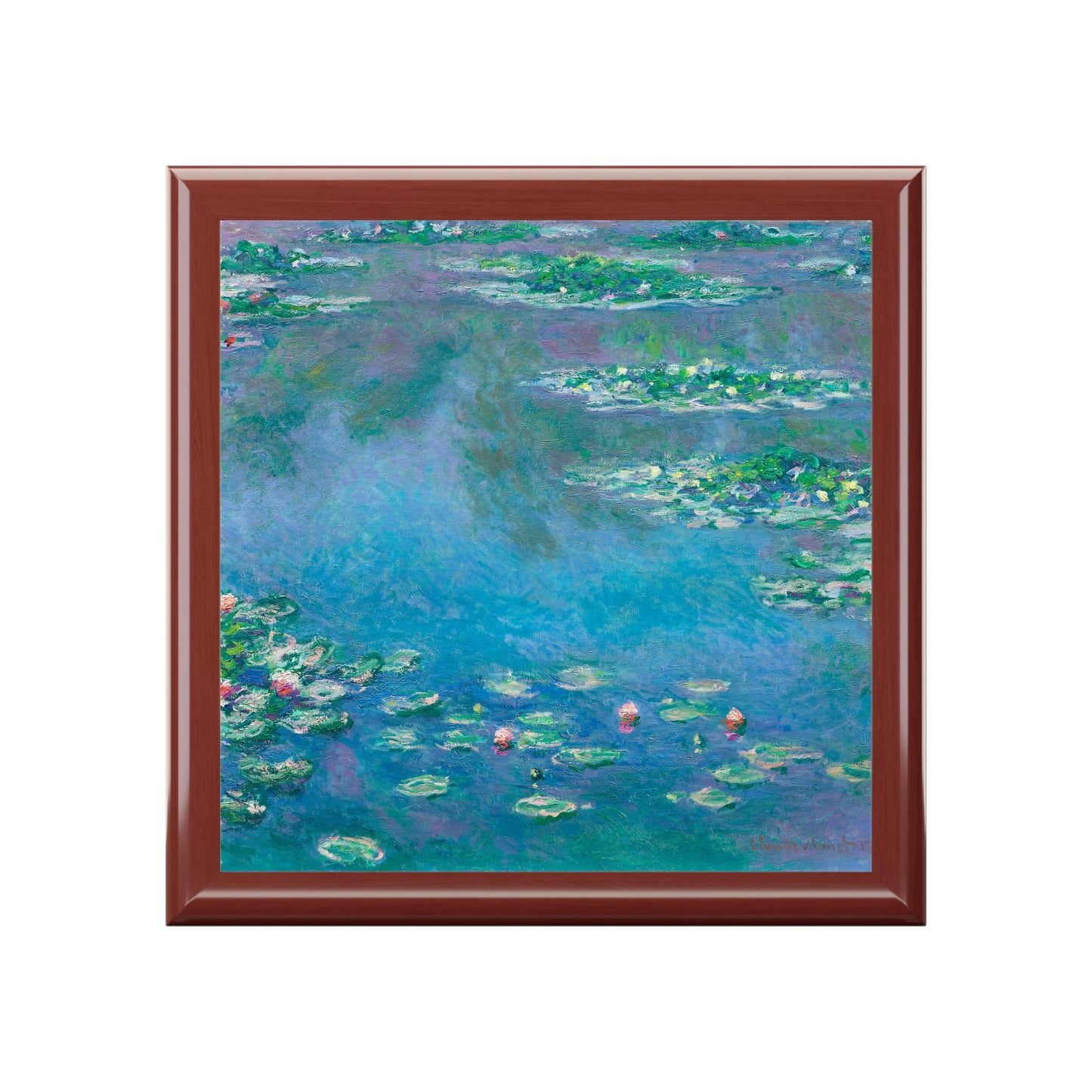 Claude Monet, Waterlily Garden, Waterlilies, Art, Gift, Impressionist, Jewelry Box