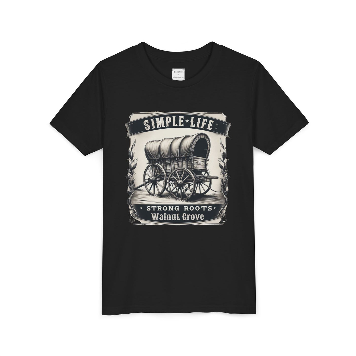 Walnut Grove Youth Tee, Laura Ingalls Wilder Simple Life Design, Vintage Style Shirt, Kids Graphic Tee, Farmhouse Kids Apparel, Adventure