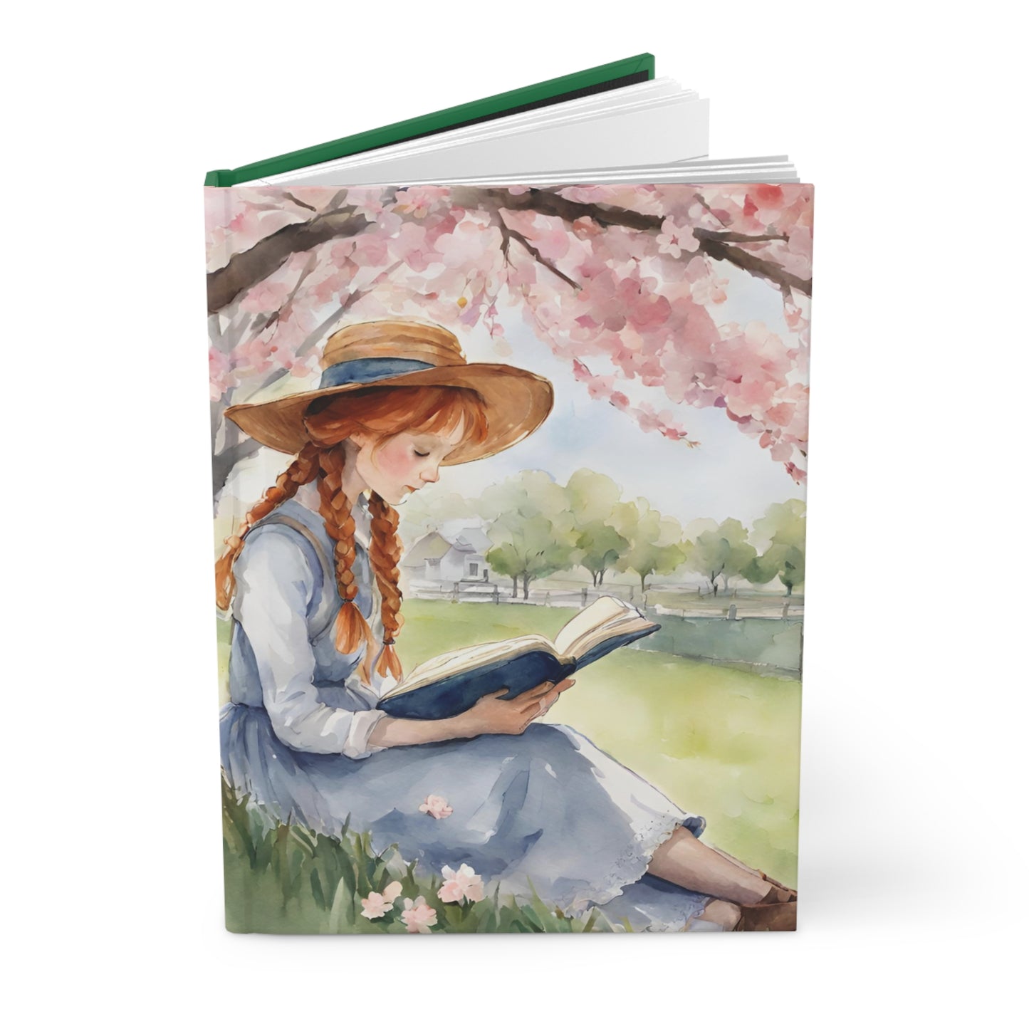 Whimsical Hardcover Journal, Nature-Inspired Writing Notebook, Perfect for Gift, Journaling, Scrapbooking, Book Lovers