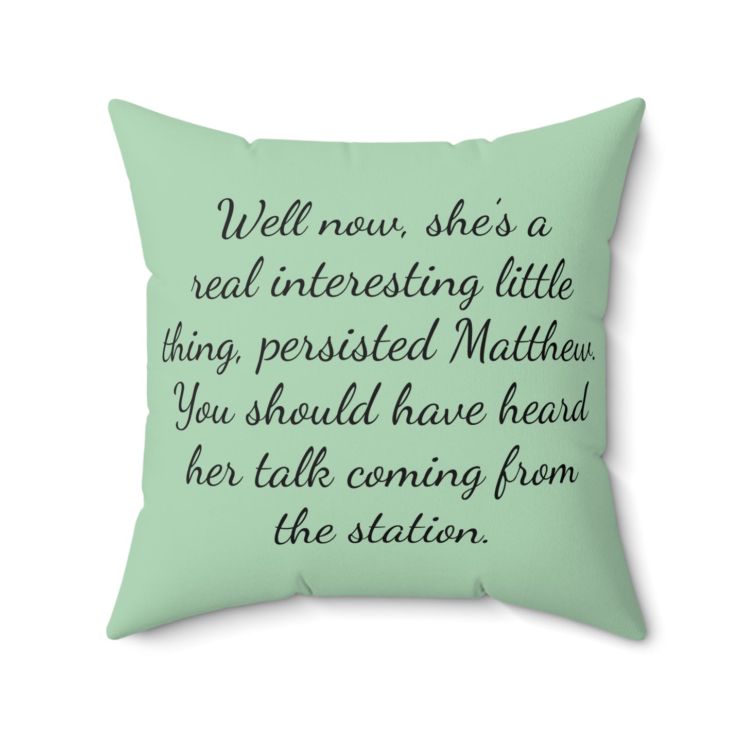 Anne of Green Gables, Lucy Maud Montgomery, Matthew Cuthbert, Literary Pillow, Cushion, Home Decor