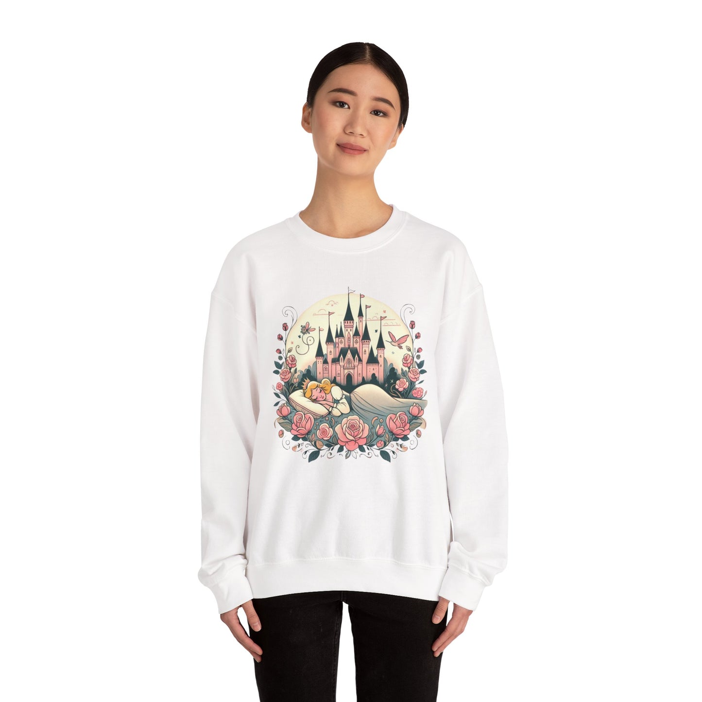 Sleeping Beauty Fairy Tale Crewneck Sweatshirt - Brothers Grimm Shirt Apparel, Unisex Sweatshirt, Fairy Tale Clothing, Crewneck Jumper,