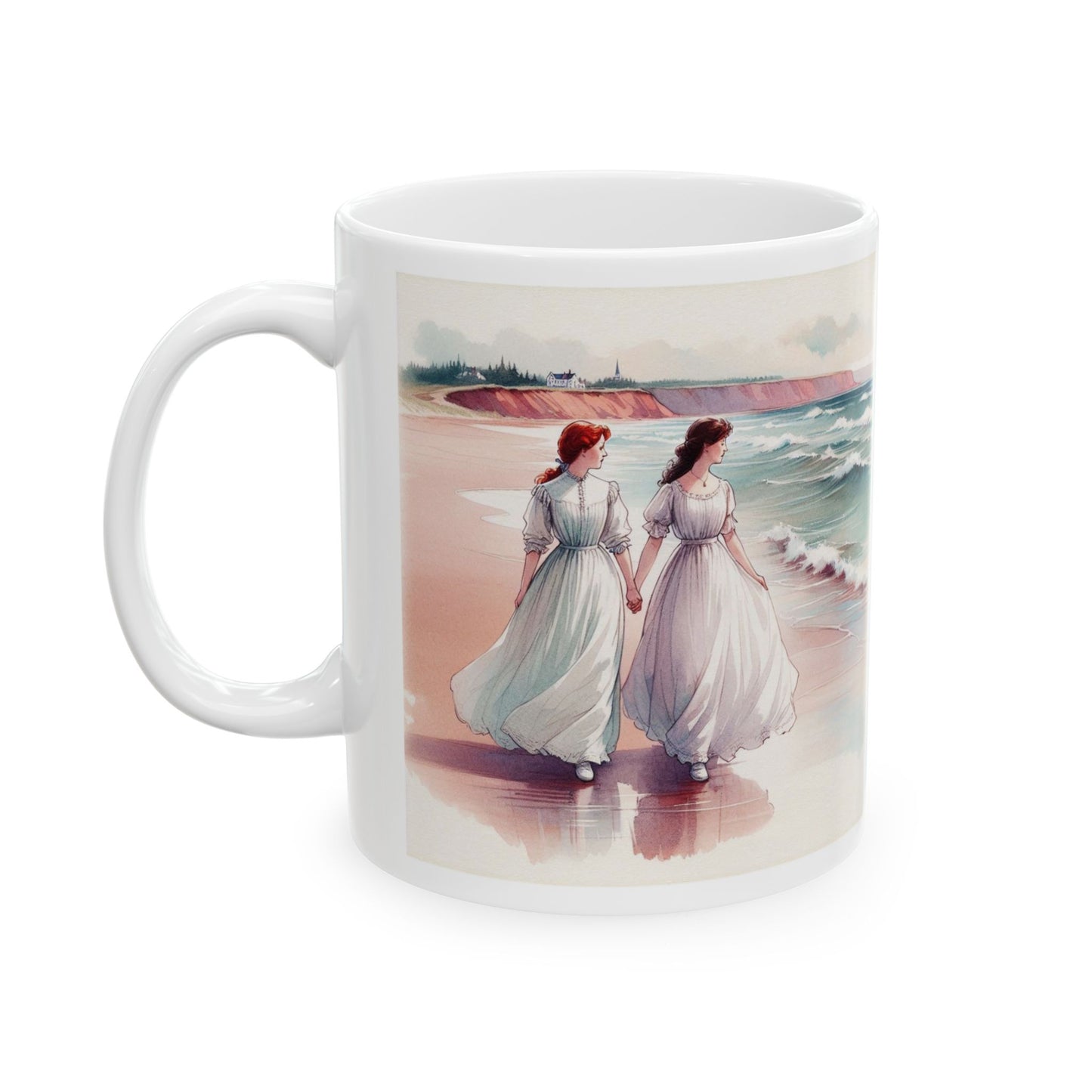Anne of Green Gables Ceramic Mug, Diana Barry Friends Coffee Cup, Literary Gift, Tea Mug, Book Lover Gift, Quote Mug, Green Gables Fan Gift