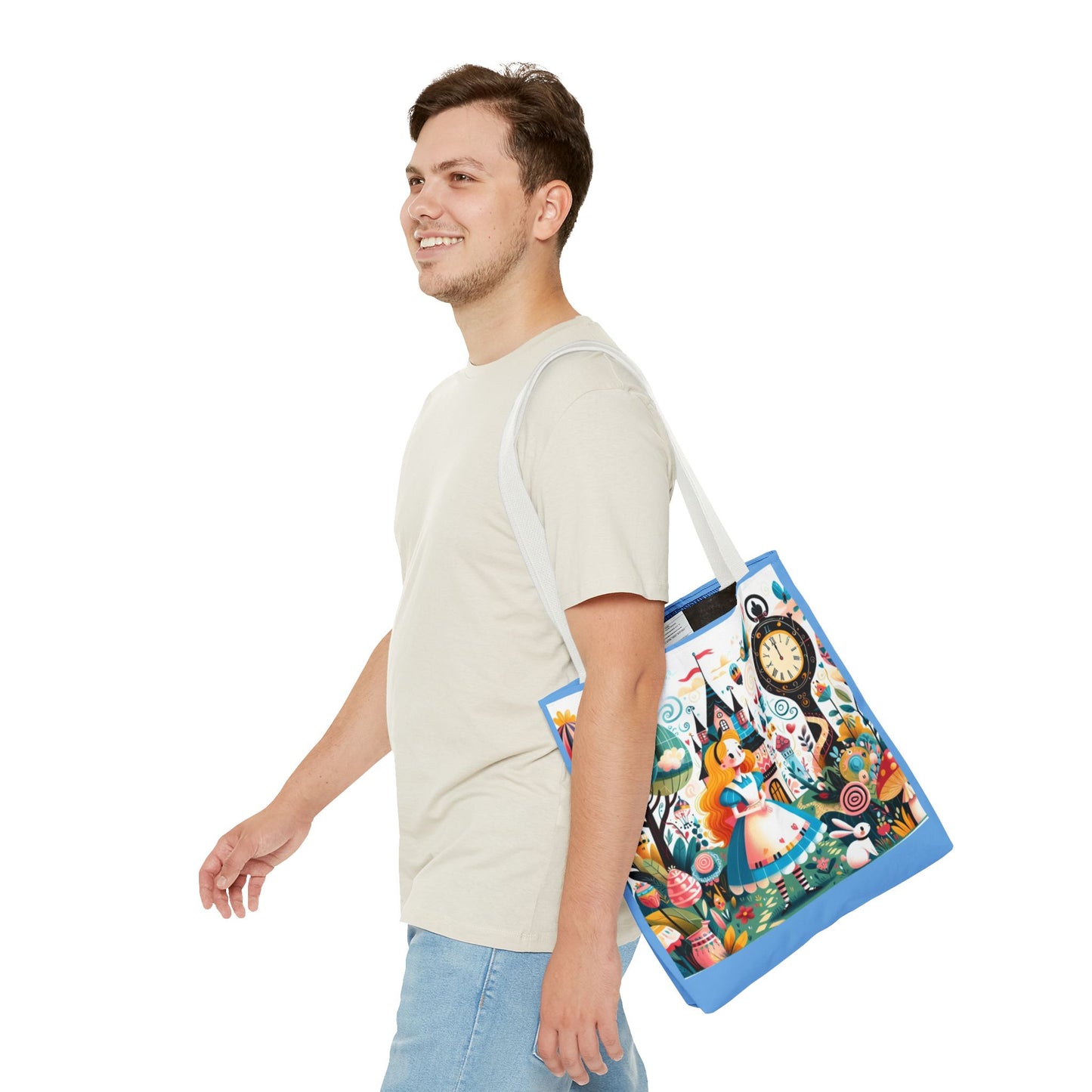Alice in Wonderland, Fairytale, Lewis Carroll, Tote Bag, Book Bag, School, Library, Book Club