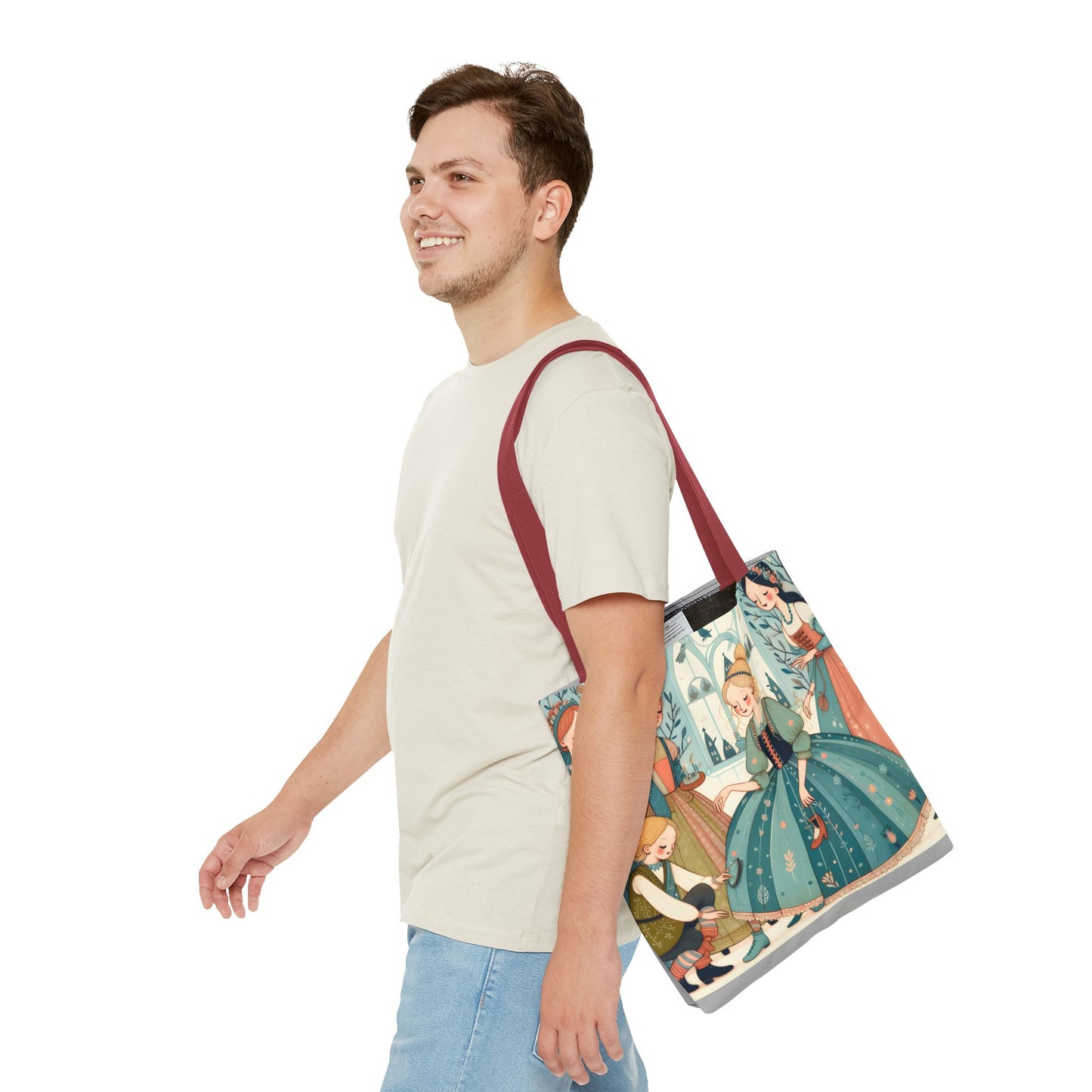 Cinderella, Fairy Tale, Tote Bag, Book Bag, Library Bag, Gift