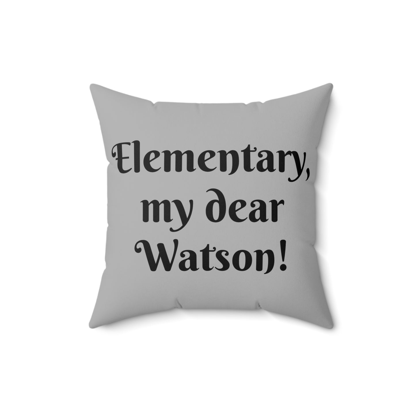 Sherlock Holmes Pillow, Detective Decor, Mystery Room Accent, Literary Home Gift, Book Lover Cushion, Polyester Literary Pillow, Arthur