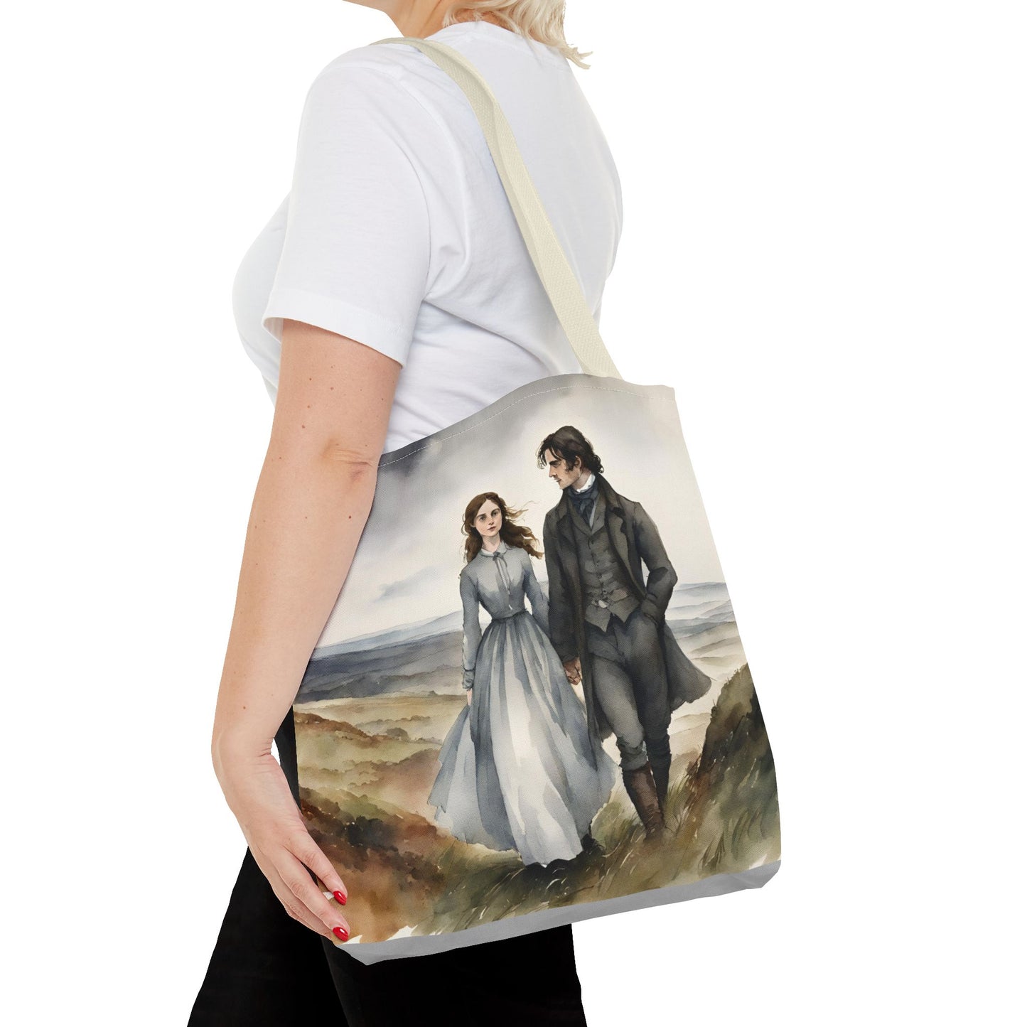 Wuthering Heights, Emily Bronte, Tote Bag, School Bag, Book Bag, Library Bag