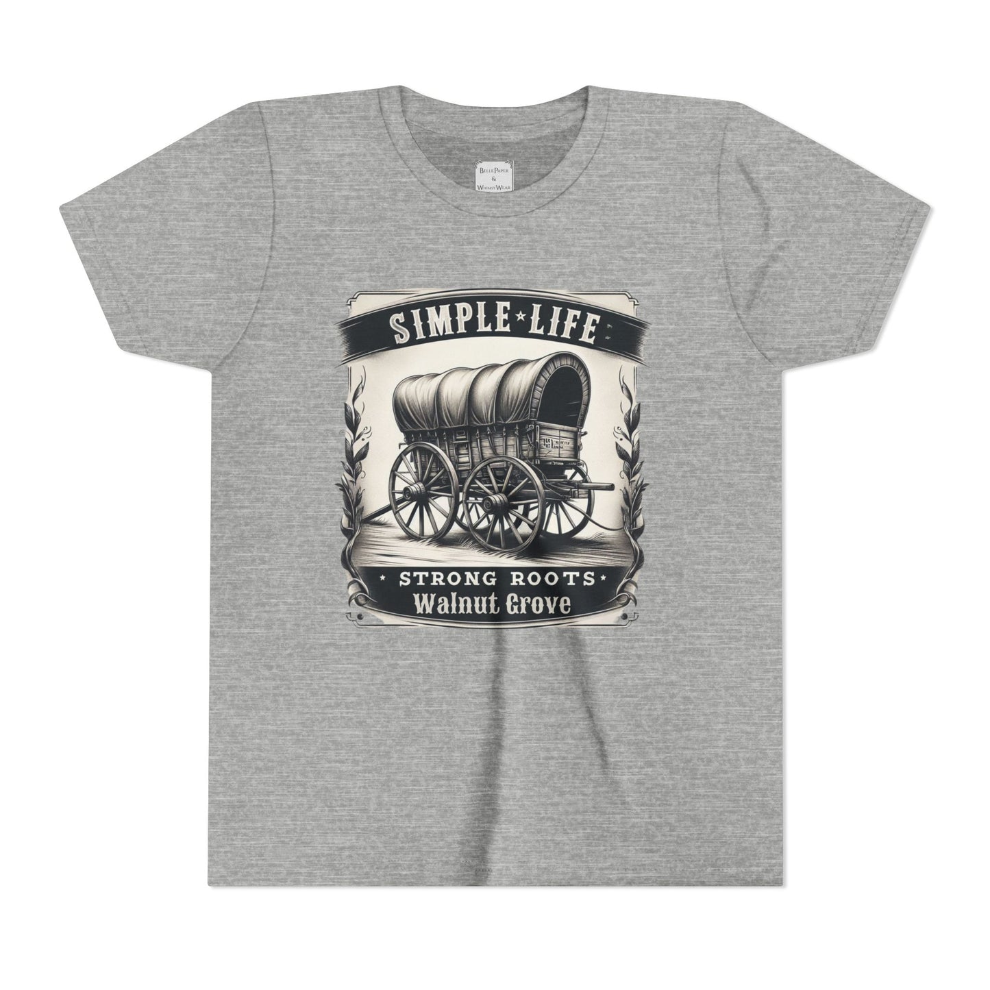 Walnut Grove Youth Tee, Laura Ingalls Wilder Simple Life Design, Vintage Style Shirt, Kids Graphic Tee, Farmhouse Kids Apparel, Adventure