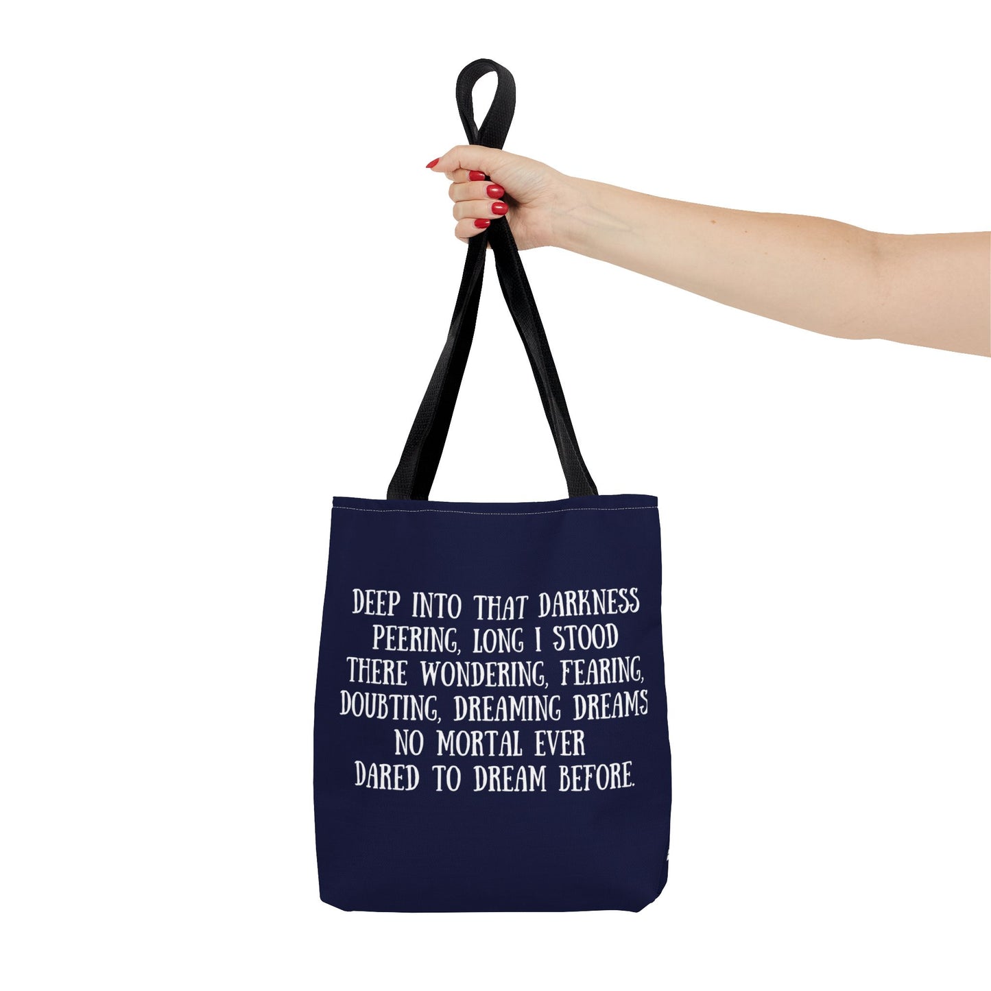The Raven, Nevermore, Edgar Allan Poe, Literary Bag, Tote Bag, Book Bag, School Bag, Library, Gift