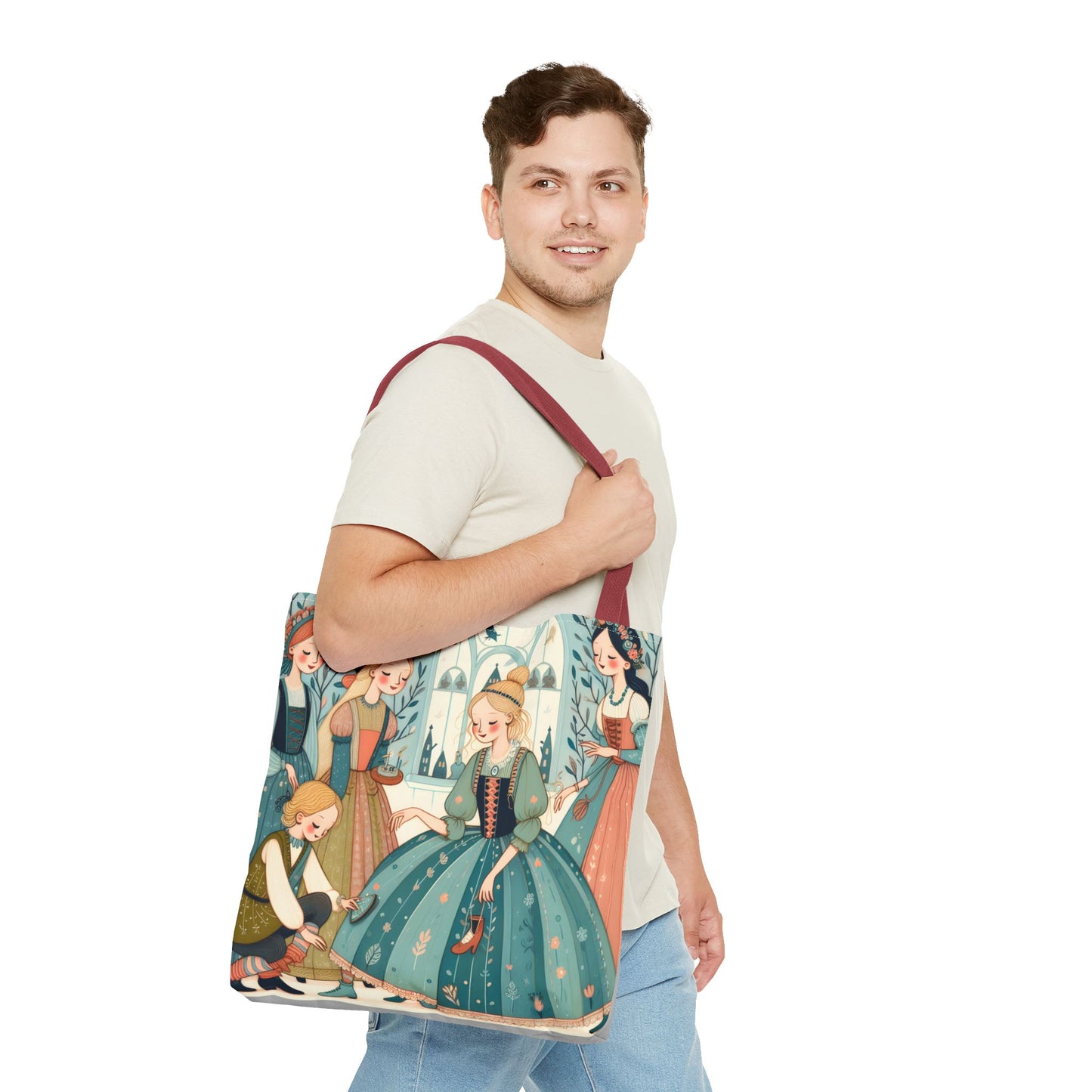 Cinderella, Fairy Tale, Tote Bag, Book Bag, Library Bag, Gift
