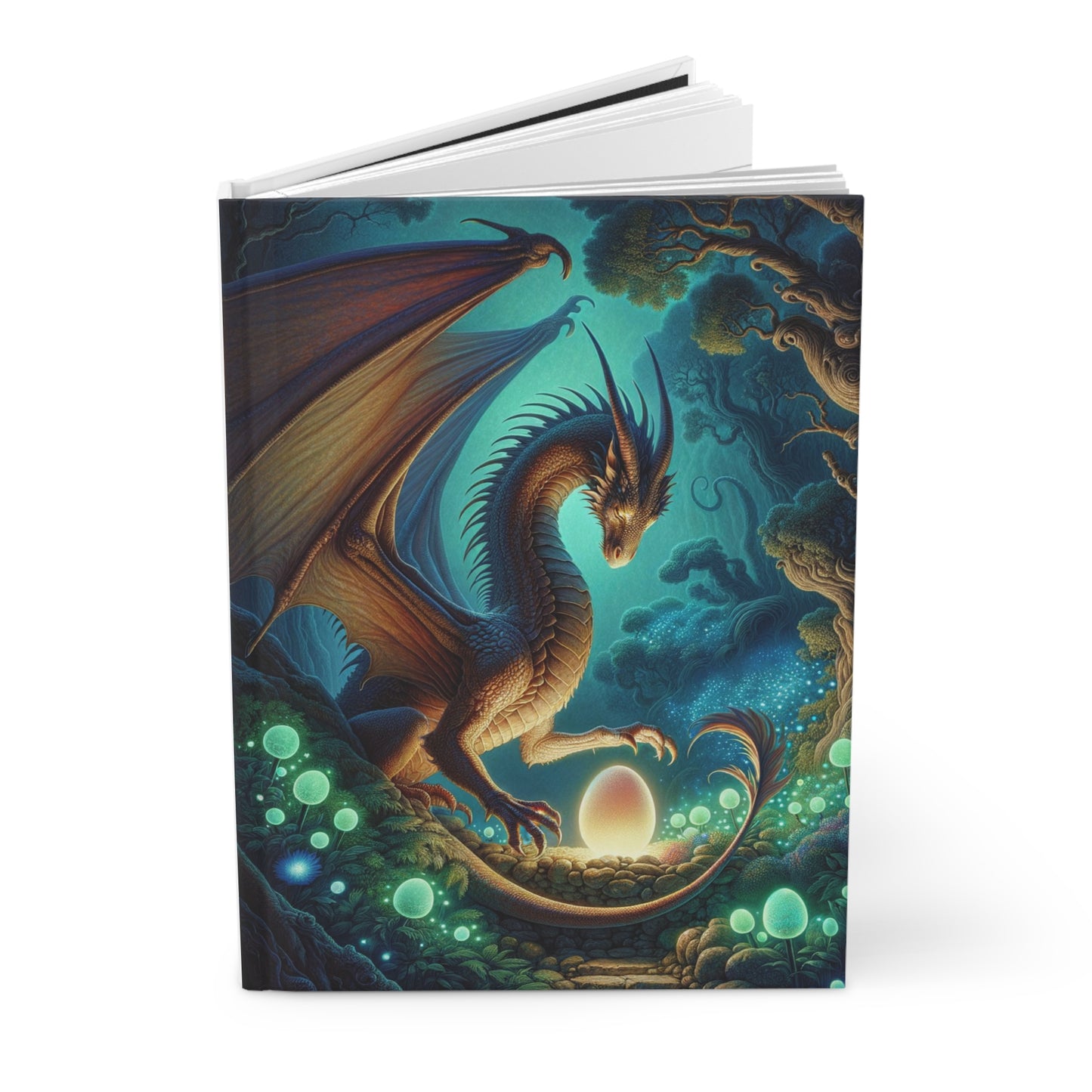 Dragon Guarding Egg Fantasy Diary Notebook Stationery Hardcover Journal