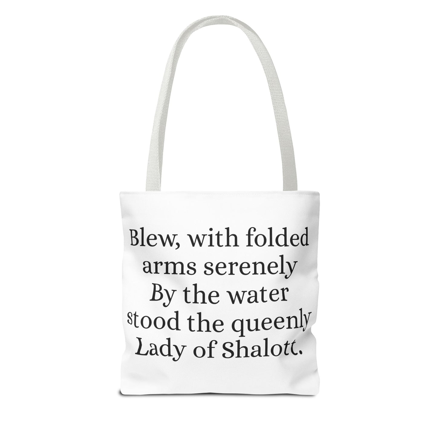 Anne of Green Gables, Lady of Shalott, Lucy Maud Montgomery, Tote Bag, Alfred Lord Tennyson, School Bag, Book Bag, Library Bag, Gift