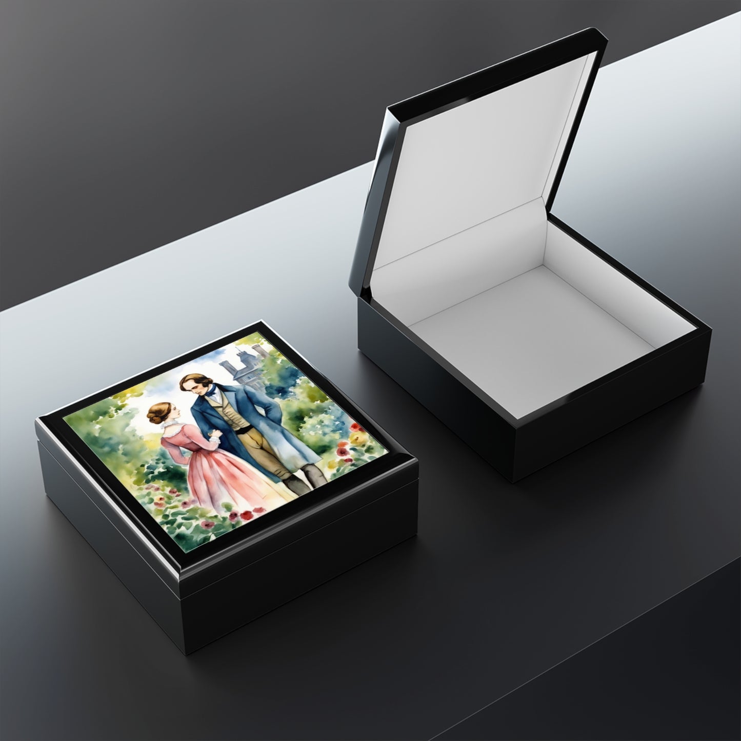 Charlotte Bronte, Jane Eyre, Edward Rochester, Regency, Gift, Book, Reader, English Literature, Jewelry Box