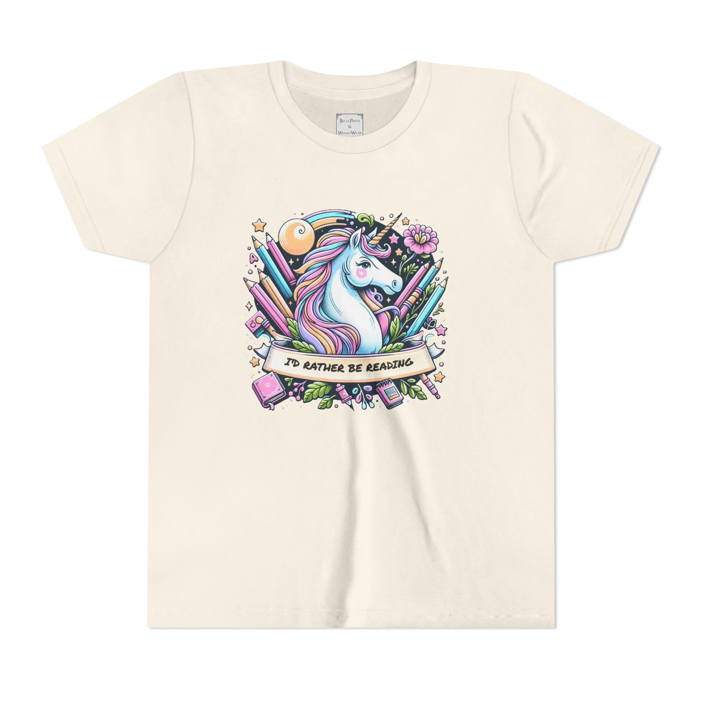Youth Tee, Unicorn Reading Shirt | Fun Kids Tee, Unicorn Lover Gift, Reading Shirt, Birthday Present, Cute Graphic Tee, Youth Shirt