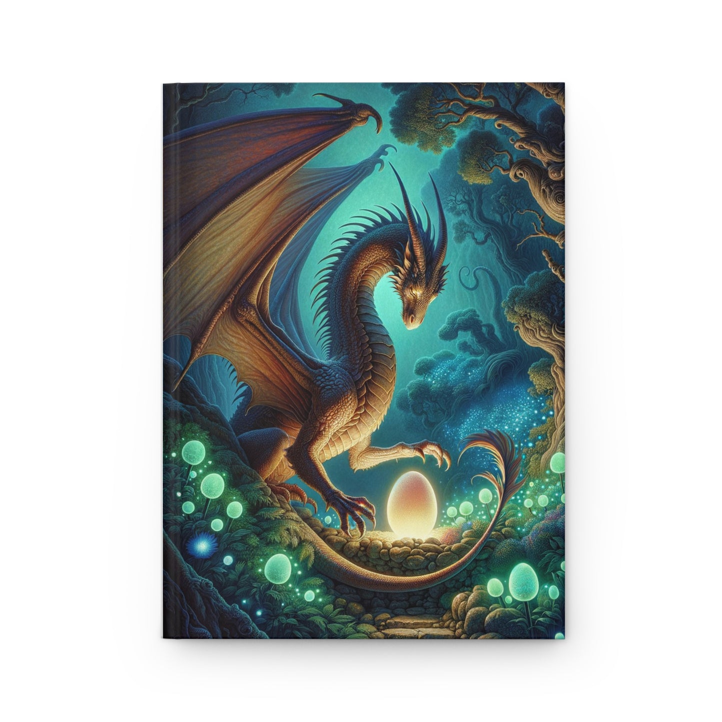 Dragon Guarding Egg Fantasy Diary Notebook Stationery Hardcover Journal