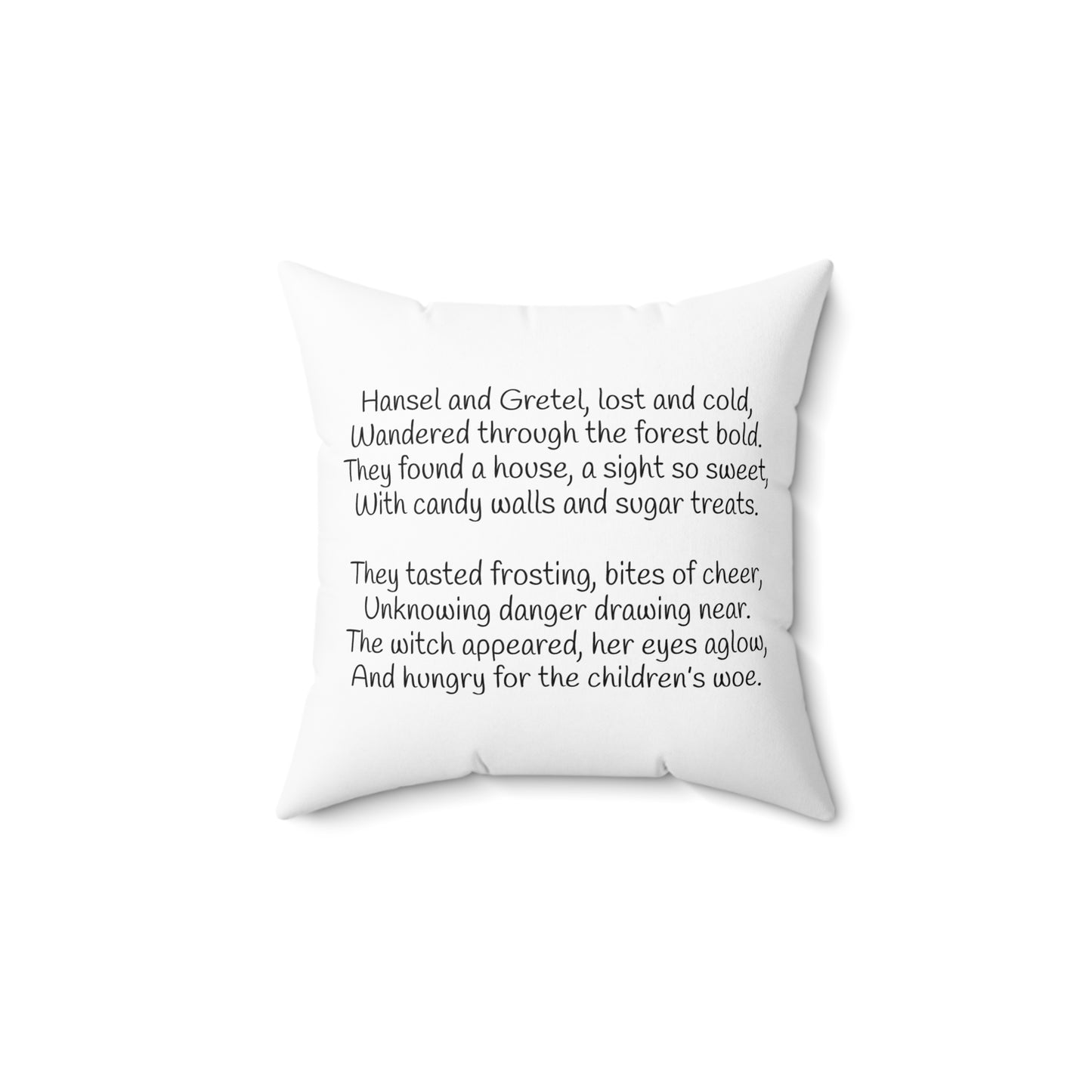 Fairy Tale Pillow, Cozy Decor, Kids Room Accent, Gift for Readers, Nursery Pillow, Storybook Home Decor, Hansel and Gretel