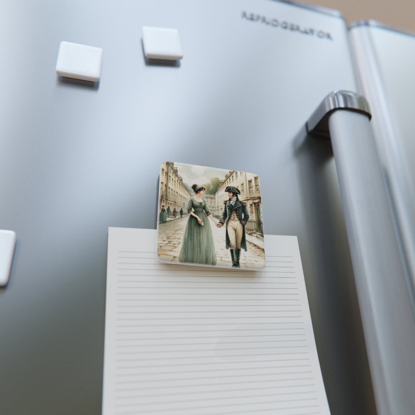Porcelain Magnet, Jane Austen Persuasion Square Porcelain Magnet, Gift for Austenite, Literary Stocking Stuffer, Home Decor, Anne Eliot,