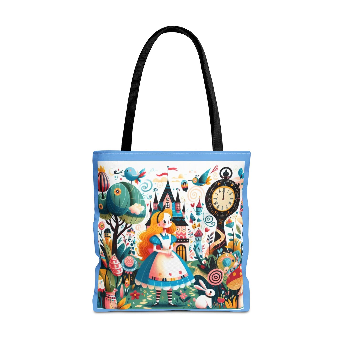 Alice in Wonderland, Fairytale, Lewis Carroll, Tote Bag, Book Bag, School, Library, Book Club