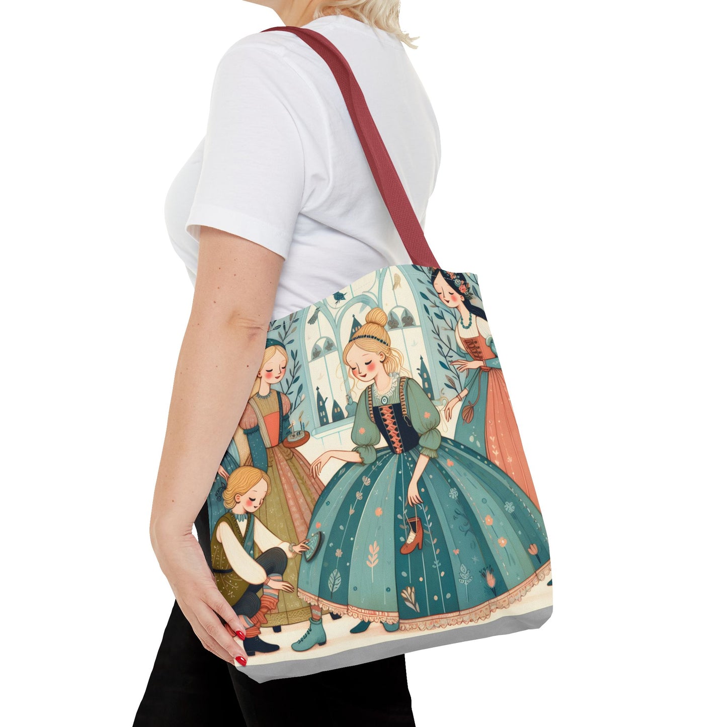Cinderella, Fairy Tale, Tote Bag, Book Bag, Library Bag, Gift