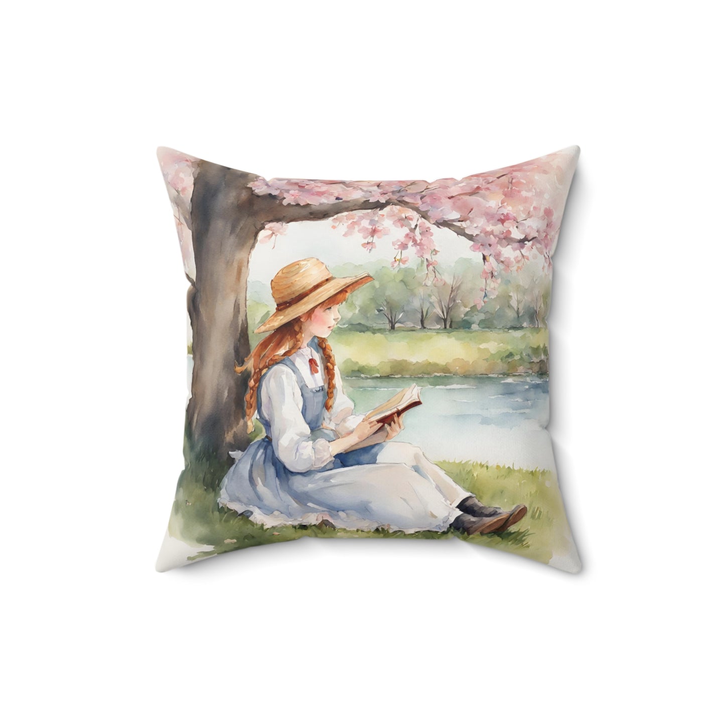 Anne of Green Gables, Book, LM Montgomery, Square Pillow, Gift, Home Decor, Bedding