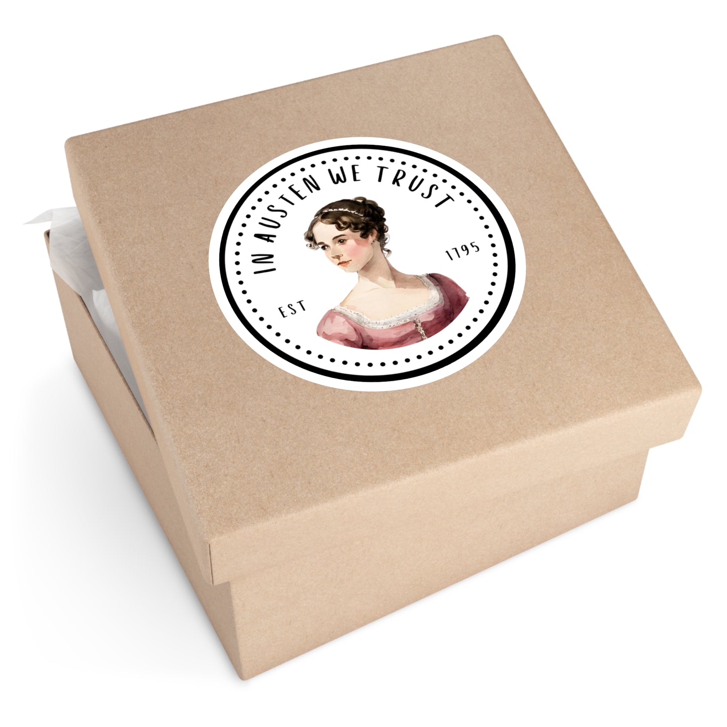 Jane Austen, Austenite, Regency, Round Stickers, Indoor, Outdoor