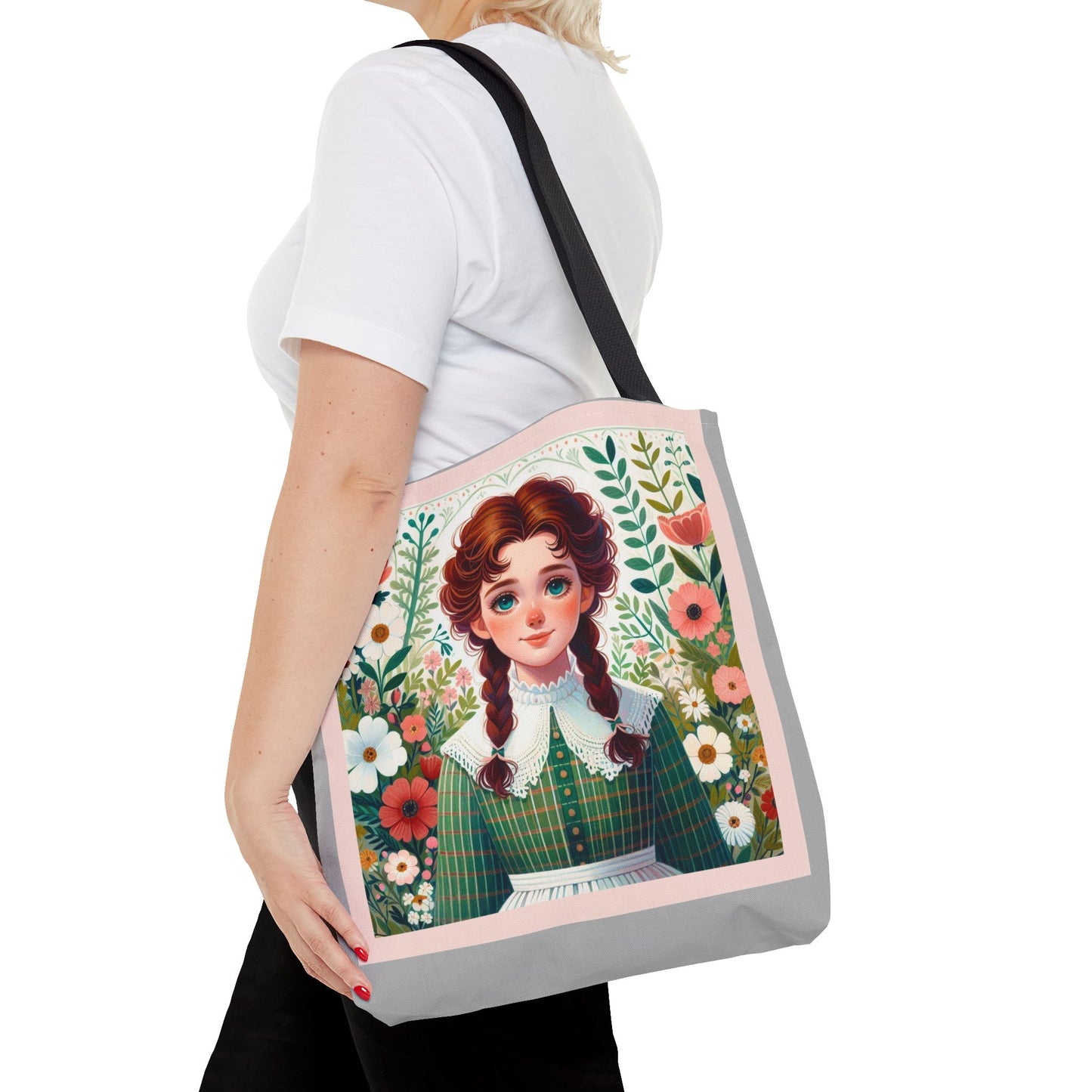 Anne of Green Gables, Lucy Maud Montgomery, Anne with an 'e', Tote Bag, Library, Book Bag, Student, Reader, Gift