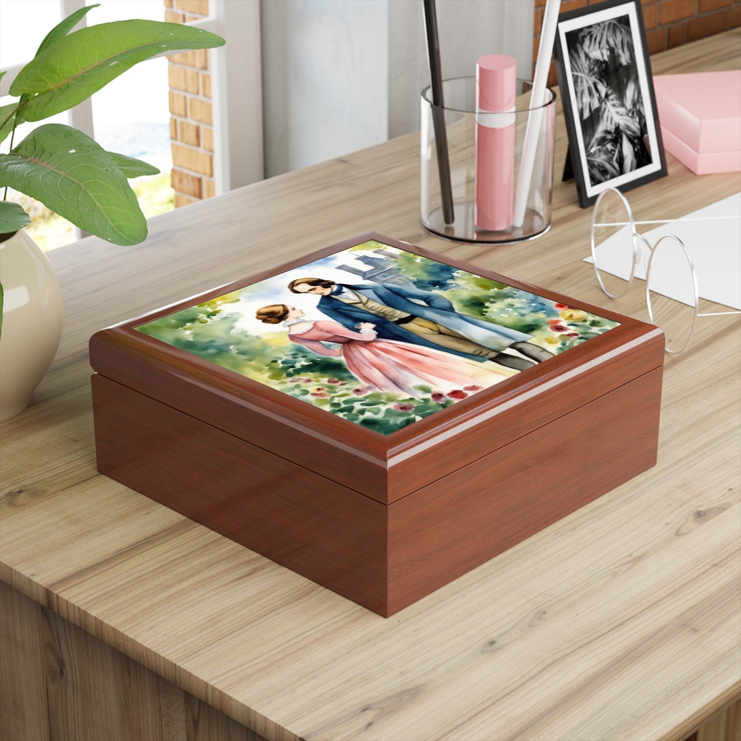 Charlotte Bronte, Jane Eyre, Edward Rochester, Regency, Gift, Book, Reader, English Literature, Jewelry Box