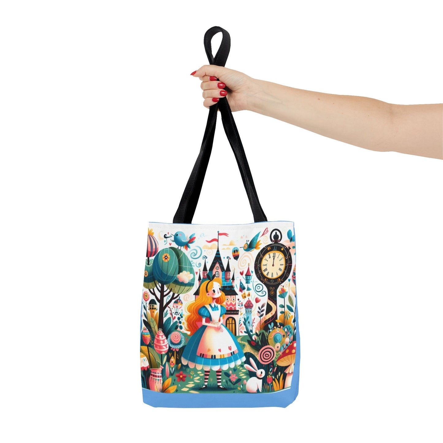 Alice in Wonderland, Fairytale, Lewis Carroll, Tote Bag, Book Bag, School, Library, Book Club