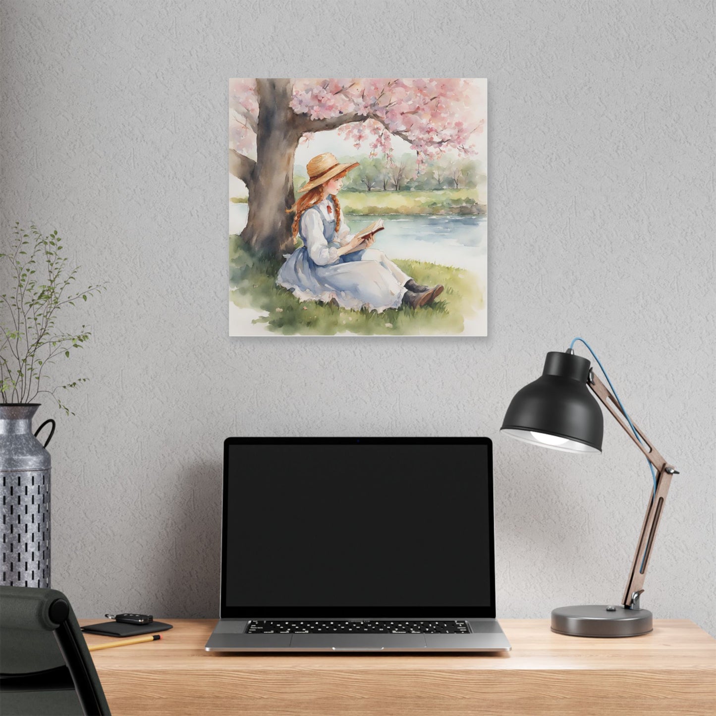 Anne of Green Gables, Spring, Art, Lucy Maud Montgomery, Classic Stretched Canvas, Gift, Home Decor, Library