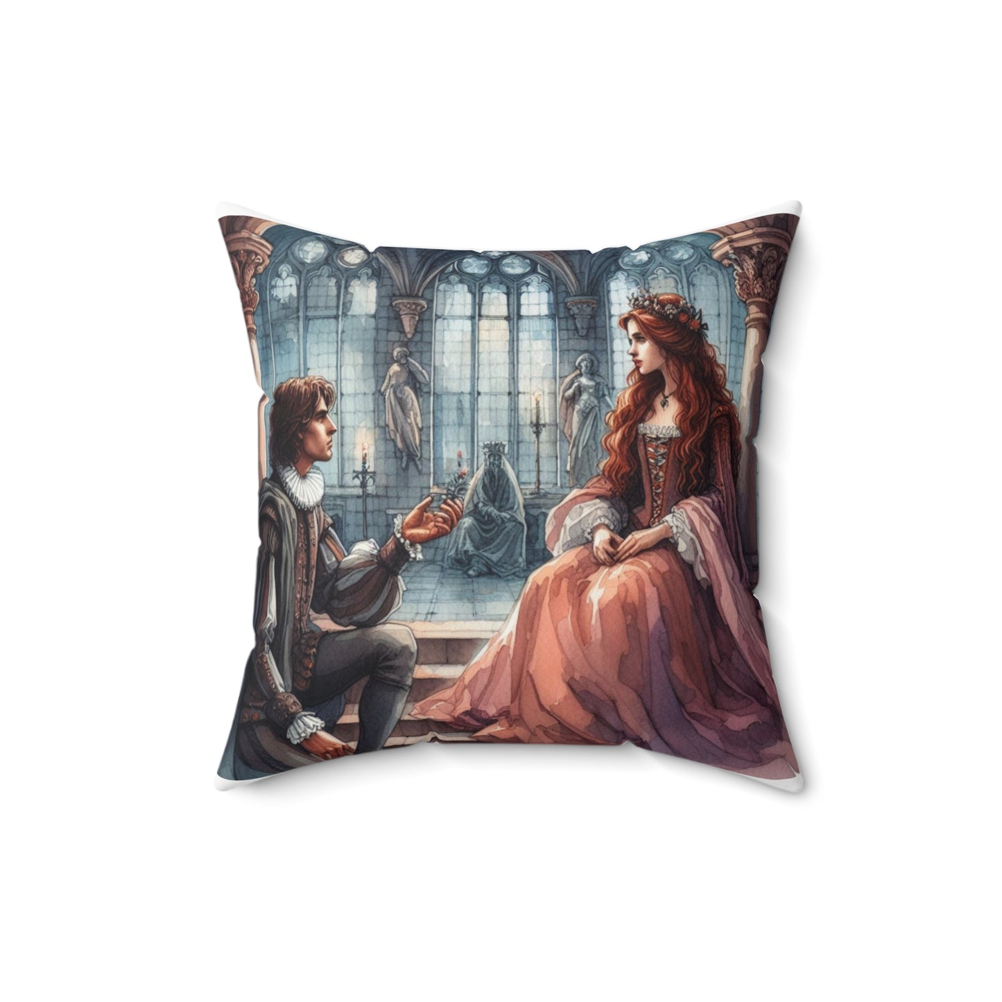 Shakespeare, Hamlet, Ophelia, Bedding, Square, Pillow, Home Decor, Balcony Scene, Gift