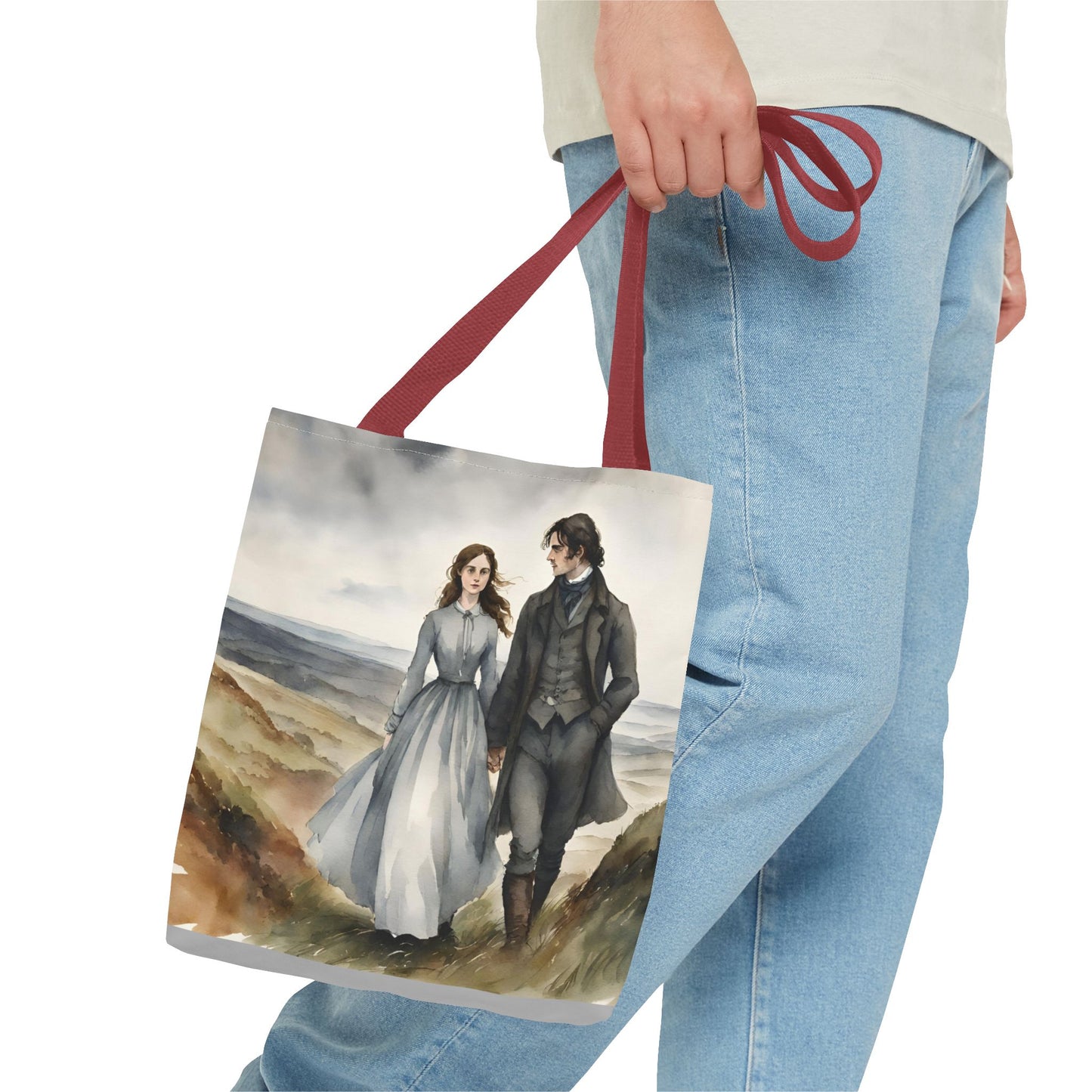 Wuthering Heights, Emily Bronte, Tote Bag, School Bag, Book Bag, Library Bag
