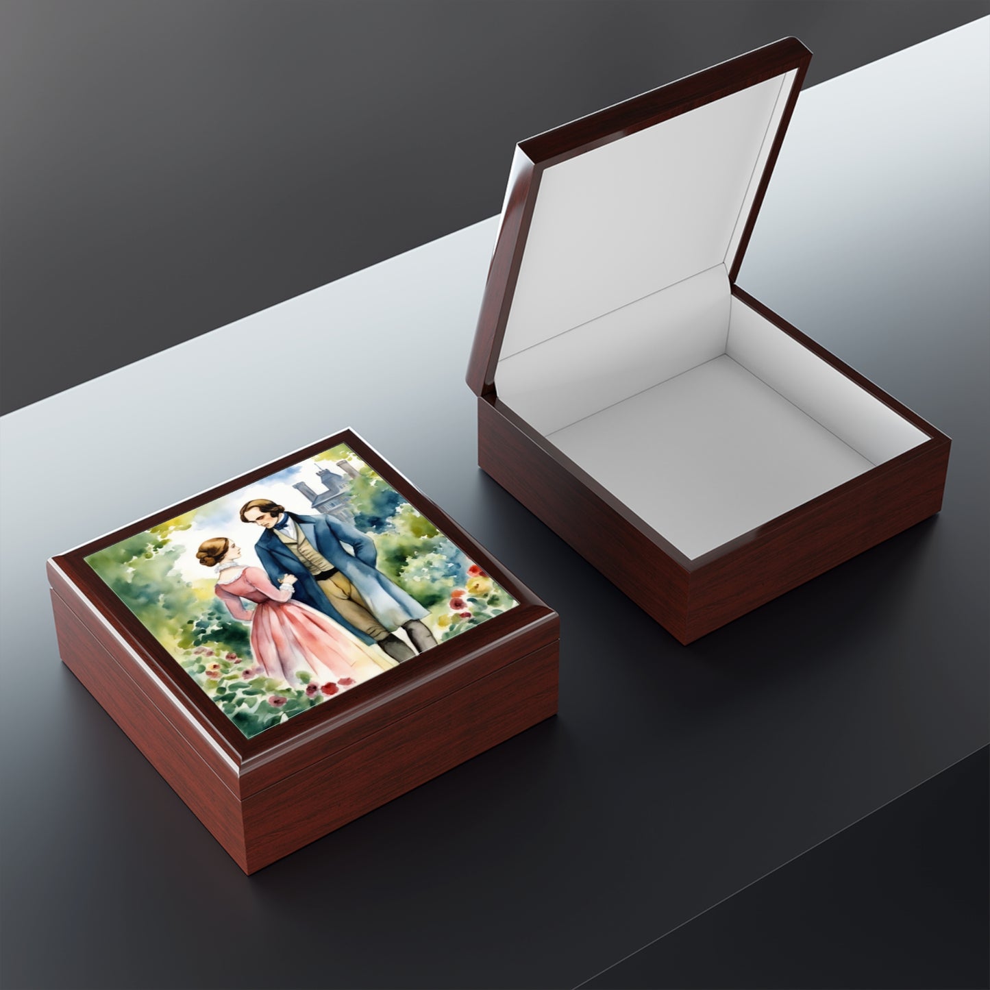 Charlotte Bronte, Jane Eyre, Edward Rochester, Regency, Gift, Book, Reader, English Literature, Jewelry Box