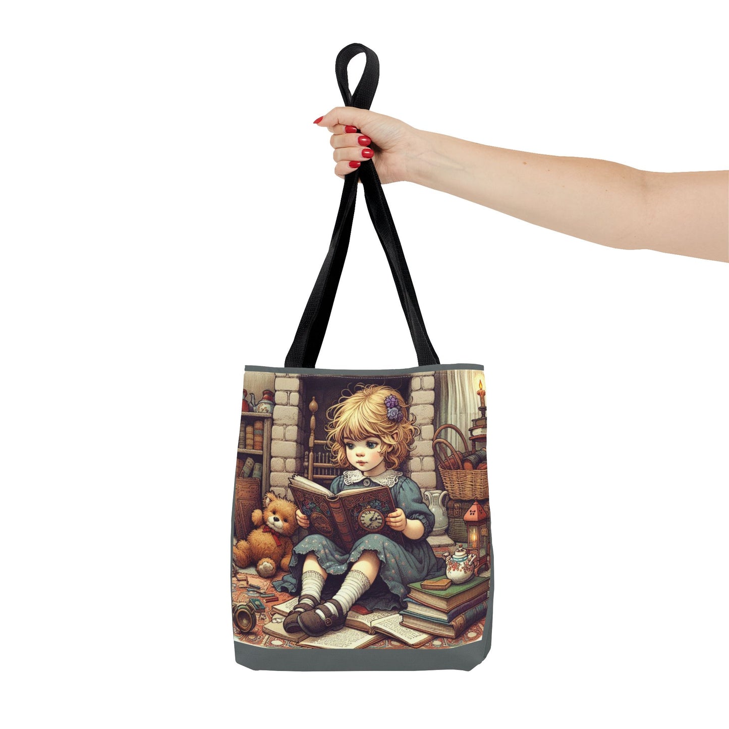 Whimsical Reading Tote Bag - Perfect for Book Lovers, Kids, Librarians, Gifts, Tote for School and Stories