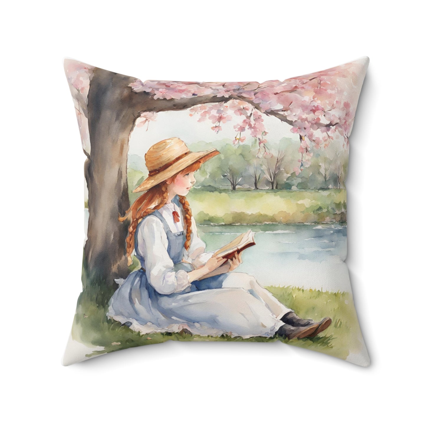 Anne of Green Gables, Book, LM Montgomery, Square Pillow, Gift, Home Decor, Bedding