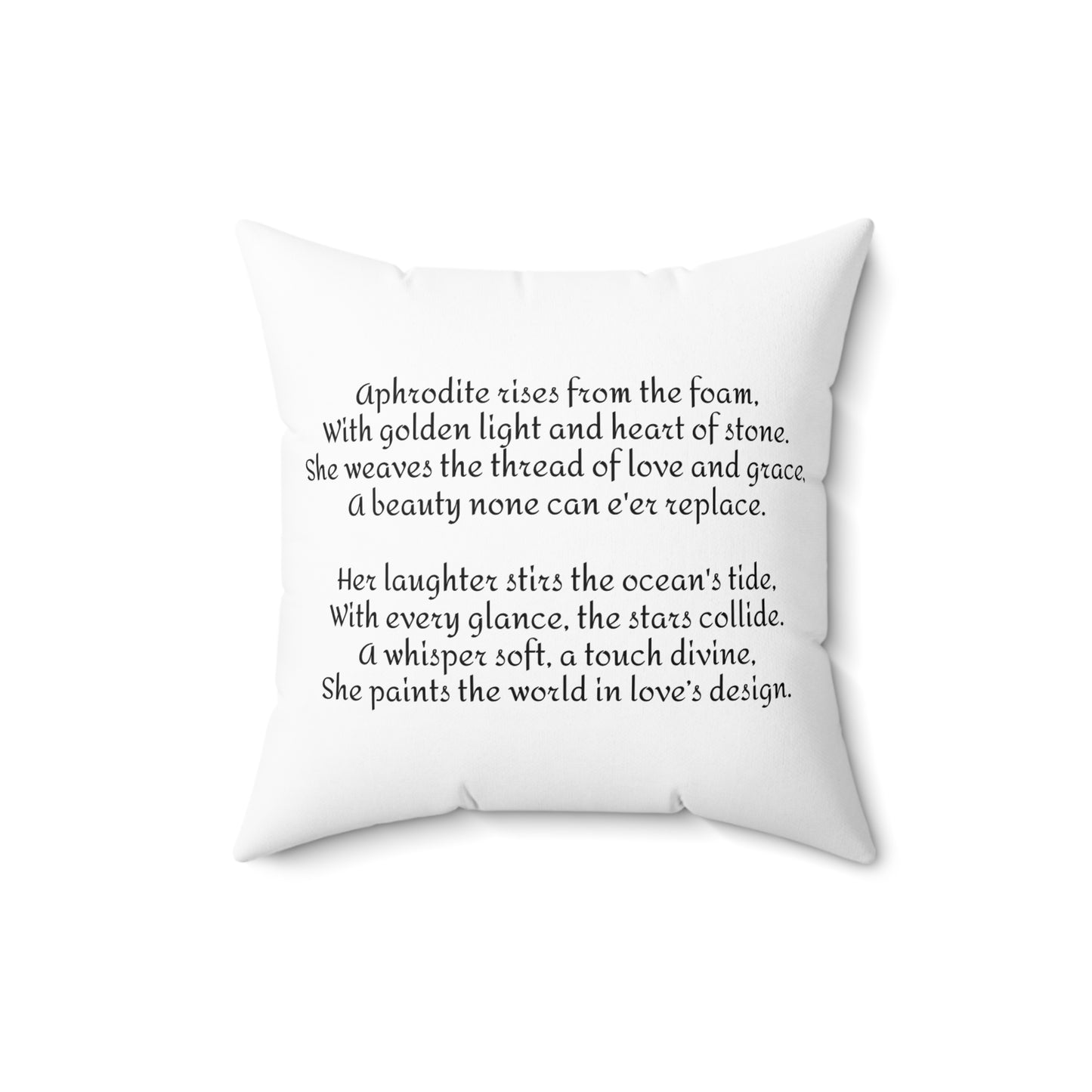 Aphrodite Pillow, Mythology Home Decor, Classical Education Gift, Greek Goddess Cushion, Spun Polyester Square Pillow