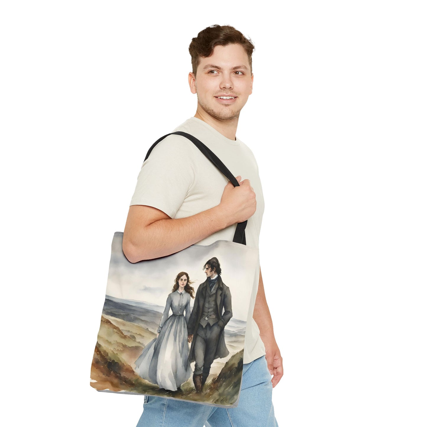 Wuthering Heights, Emily Bronte, Tote Bag, School Bag, Book Bag, Library Bag