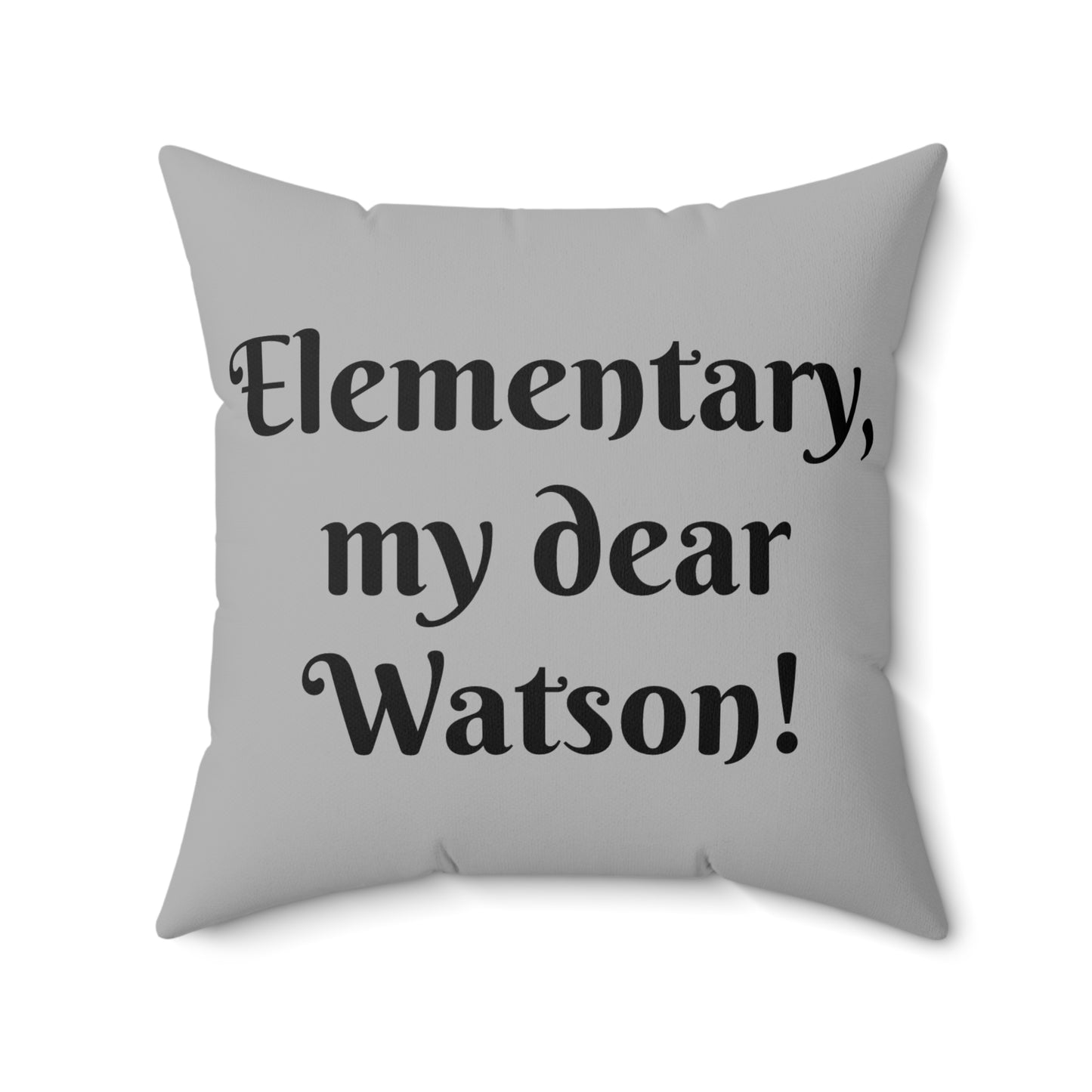 Sherlock Holmes Pillow, Detective Decor, Mystery Room Accent, Literary Home Gift, Book Lover Cushion, Polyester Literary Pillow, Arthur