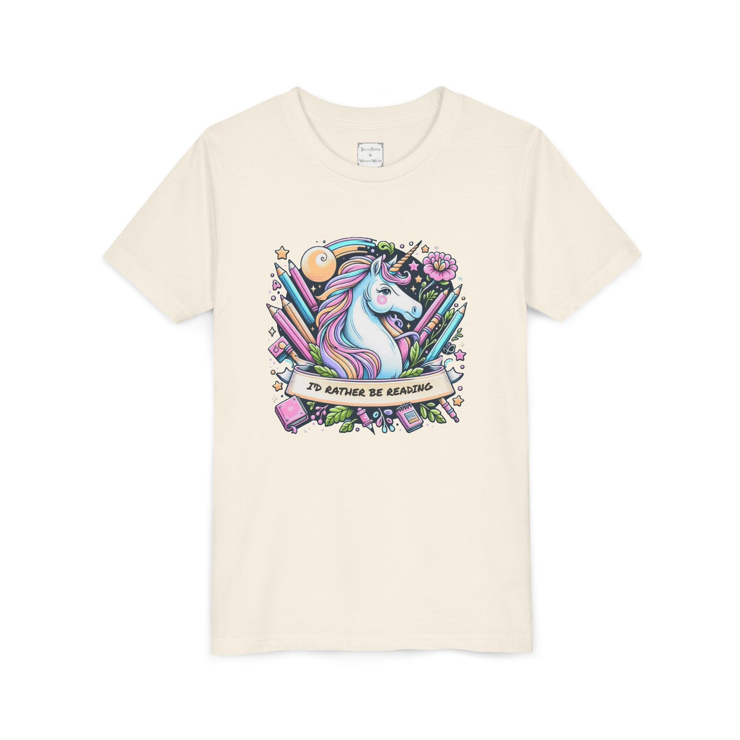 Youth Tee, Unicorn Reading Shirt | Fun Kids Tee, Unicorn Lover Gift, Reading Shirt, Birthday Present, Cute Graphic Tee, Youth Shirt