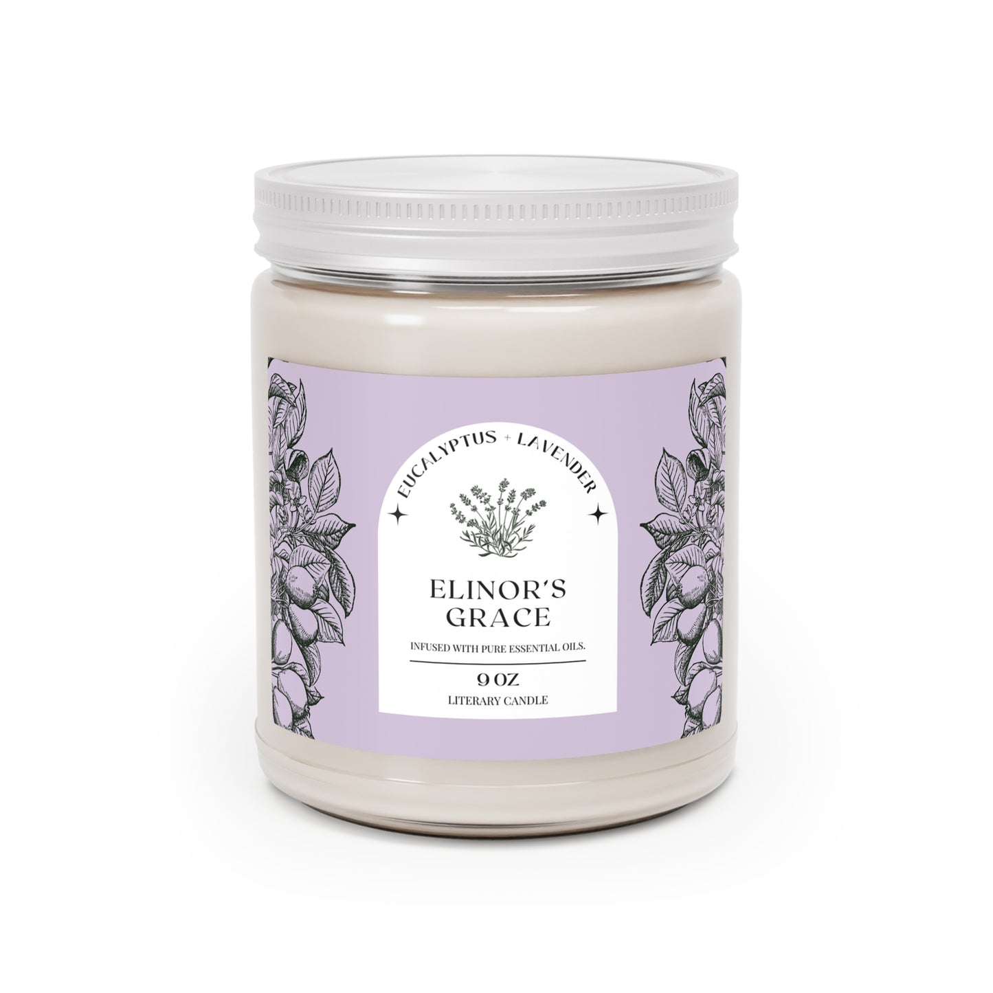 Regency, Jane Austen, Austenite, Candle, Elinor, Dashwood, Sense and Sensibility, Gift, Shower, Birthday, Scented Soy Candle, 9oz
