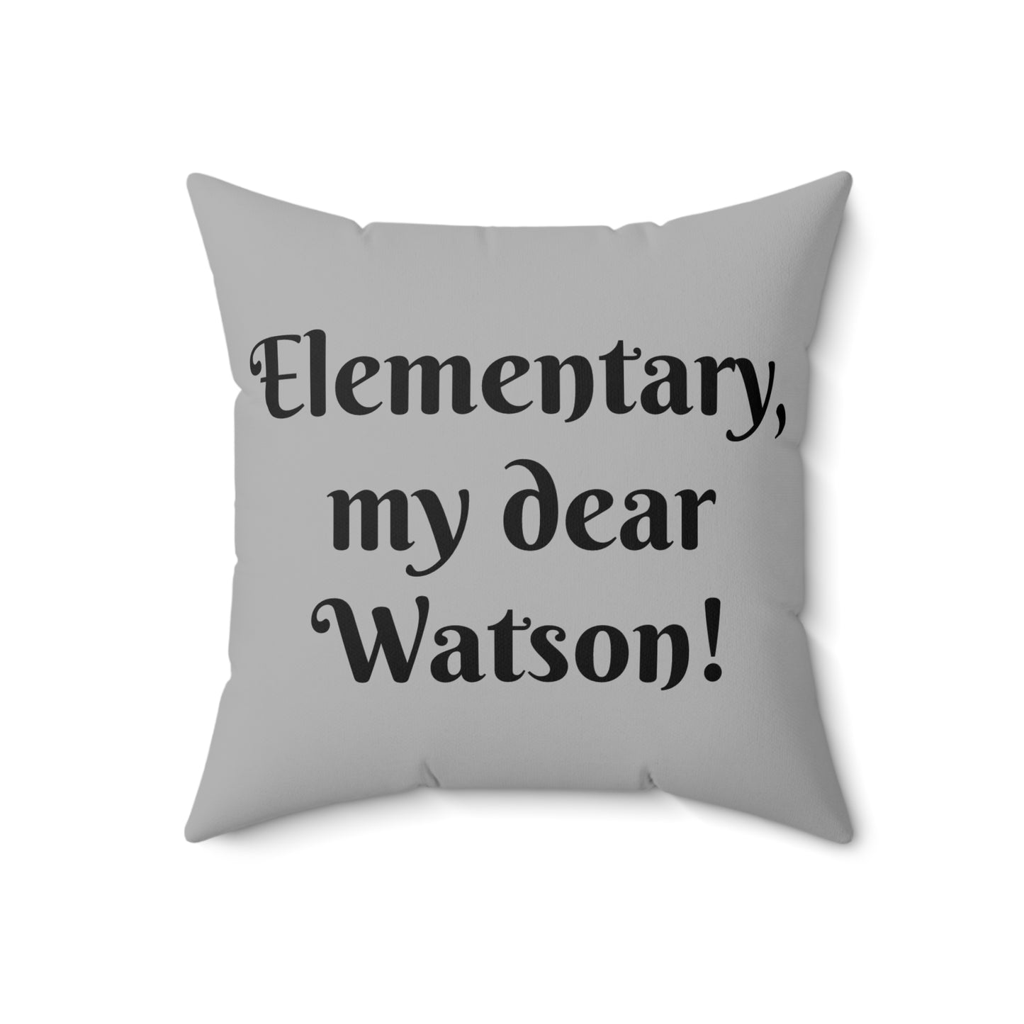 Sherlock Holmes Pillow, Detective Decor, Mystery Room Accent, Literary Home Gift, Book Lover Cushion, Polyester Literary Pillow, Arthur