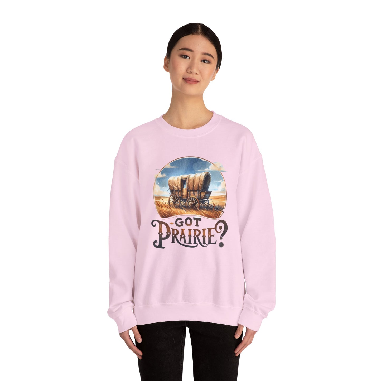 Got Prairie Vibes Crewneck Sweatshirt - Cozy Casual Wear, Apparel for Prairie Lovers, Ideal for Gift & Walnut Grove, Laura Ingalls Wilder