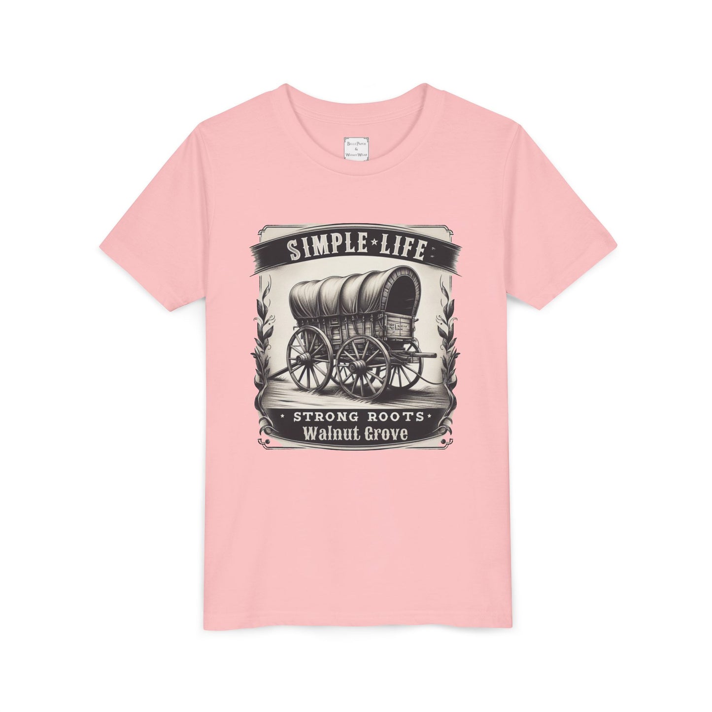 Walnut Grove Youth Tee, Laura Ingalls Wilder Simple Life Design, Vintage Style Shirt, Kids Graphic Tee, Farmhouse Kids Apparel, Adventure
