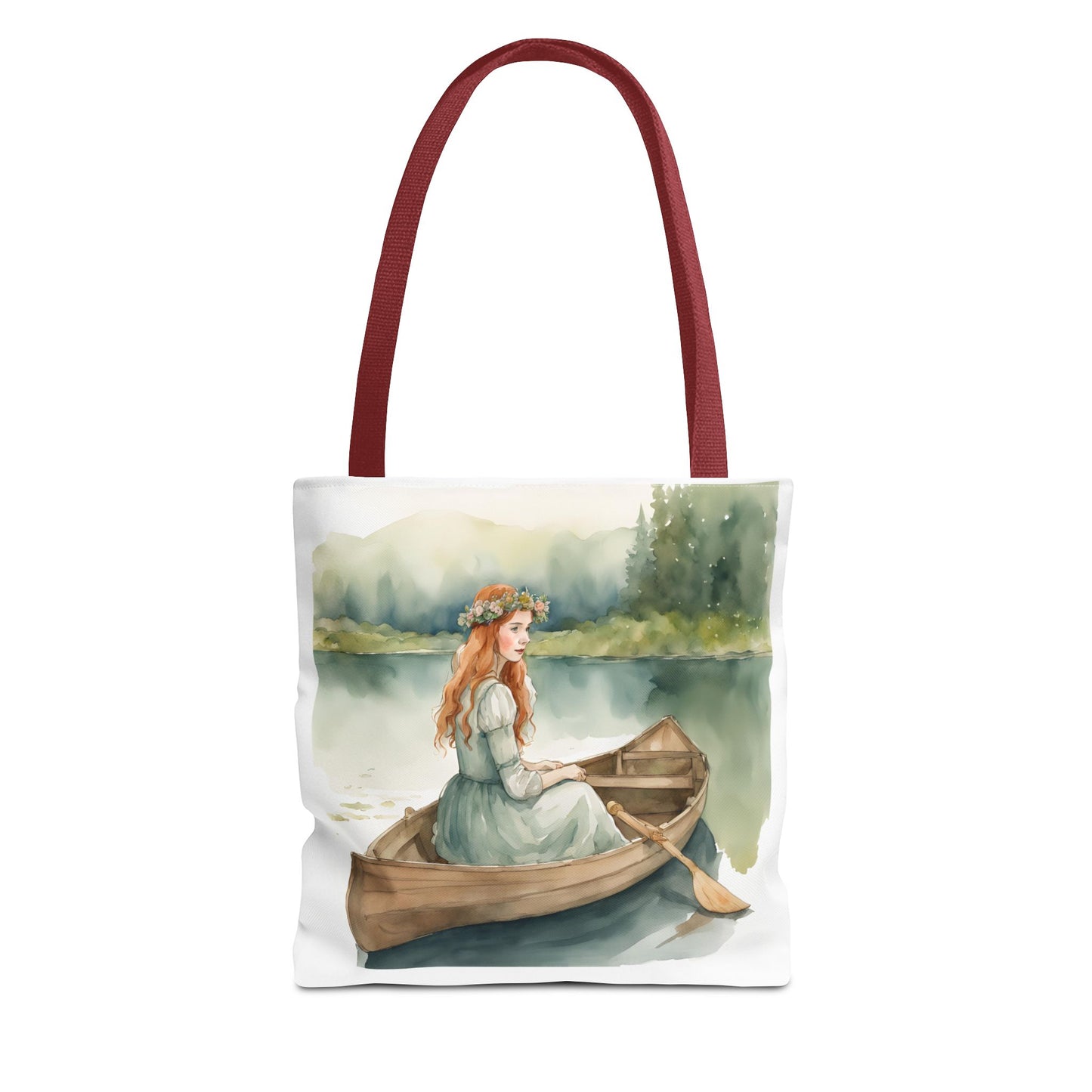 Anne of Green Gables, Lady of Shalott, Lucy Maud Montgomery, Tote Bag, Alfred Lord Tennyson, School Bag, Book Bag, Library Bag, Gift